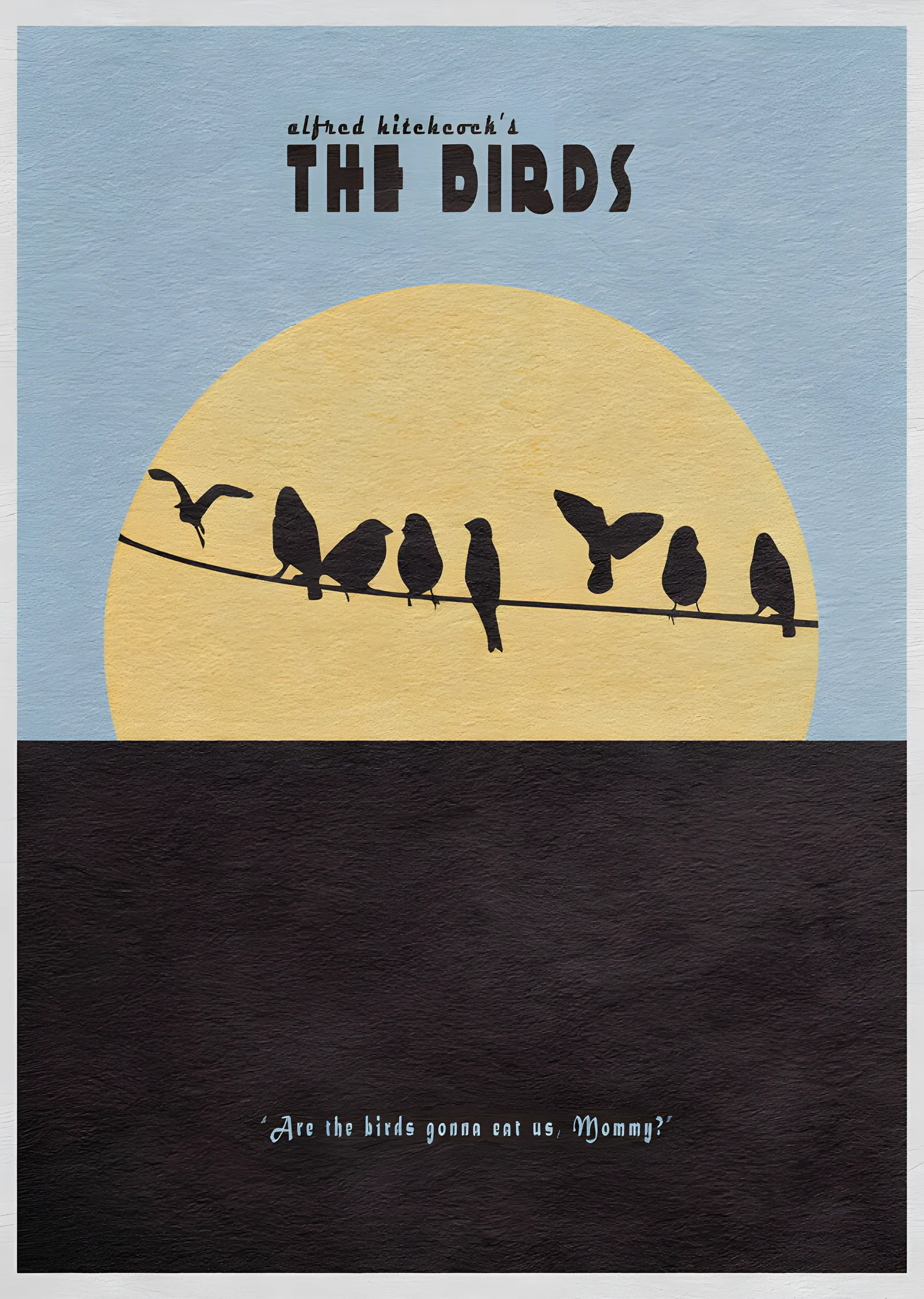 The Birds metal tablo