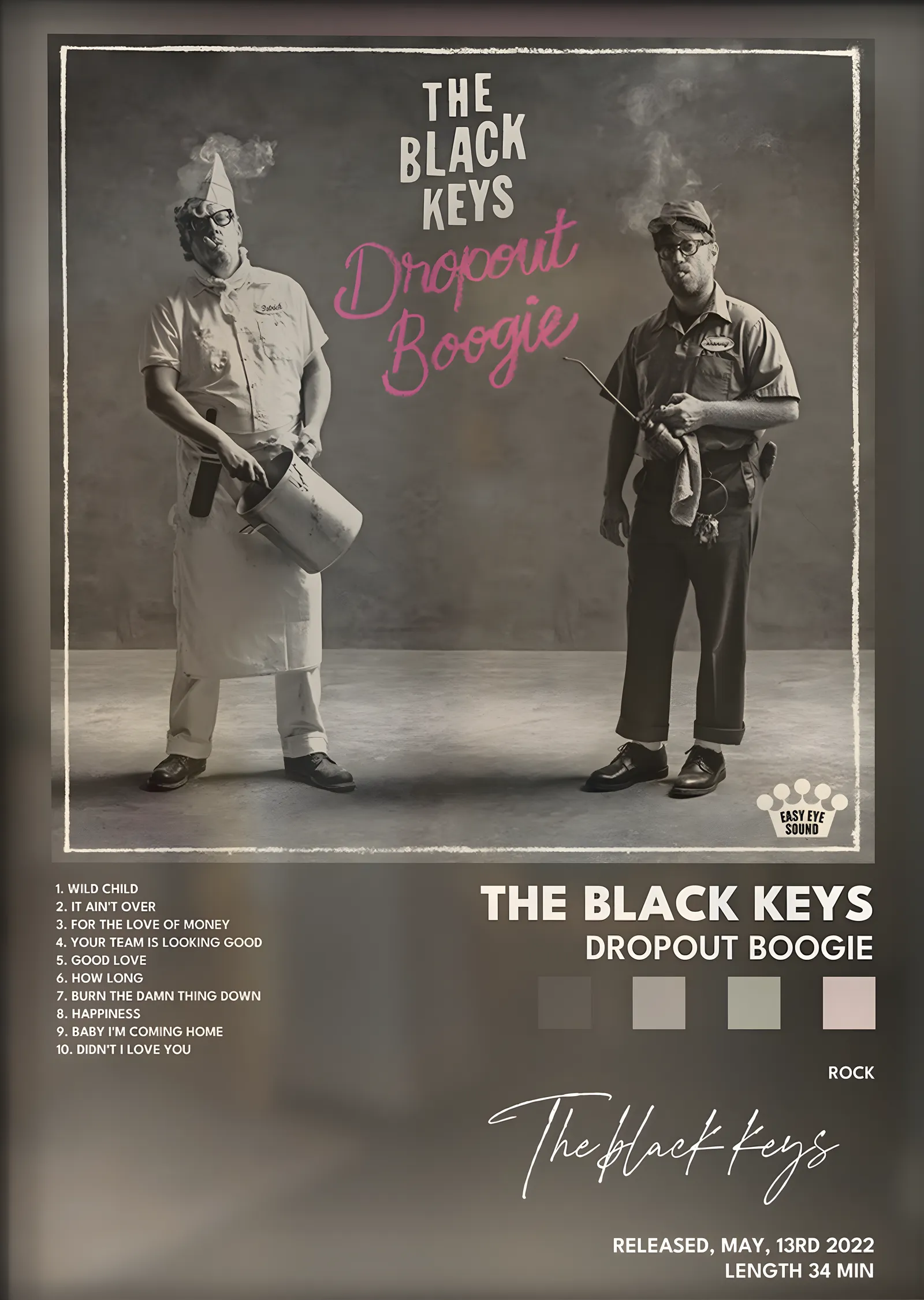 The Black Keys: Dropout Boogie metal tablo