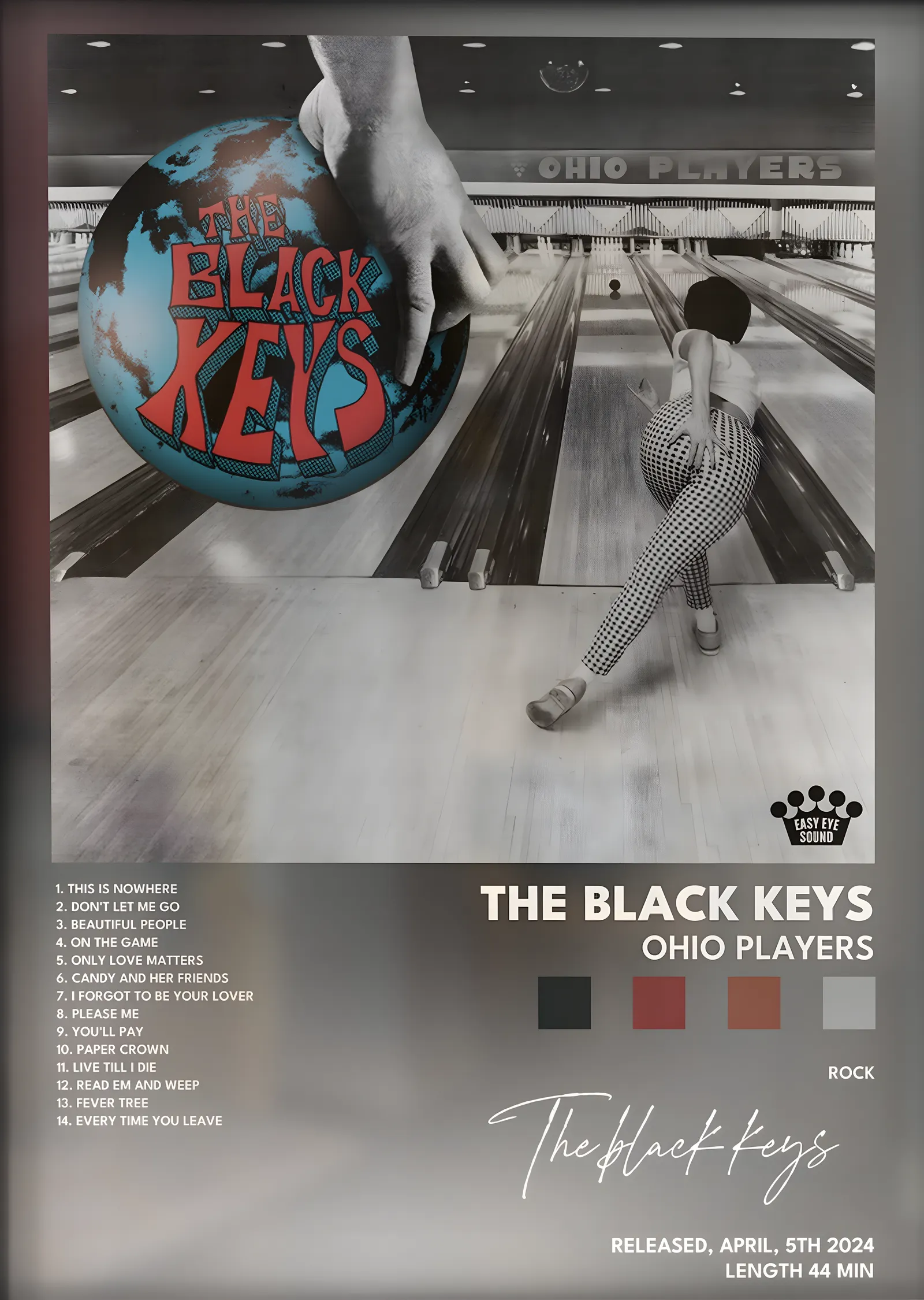 The Black Keys: Ohio Players metal tablo