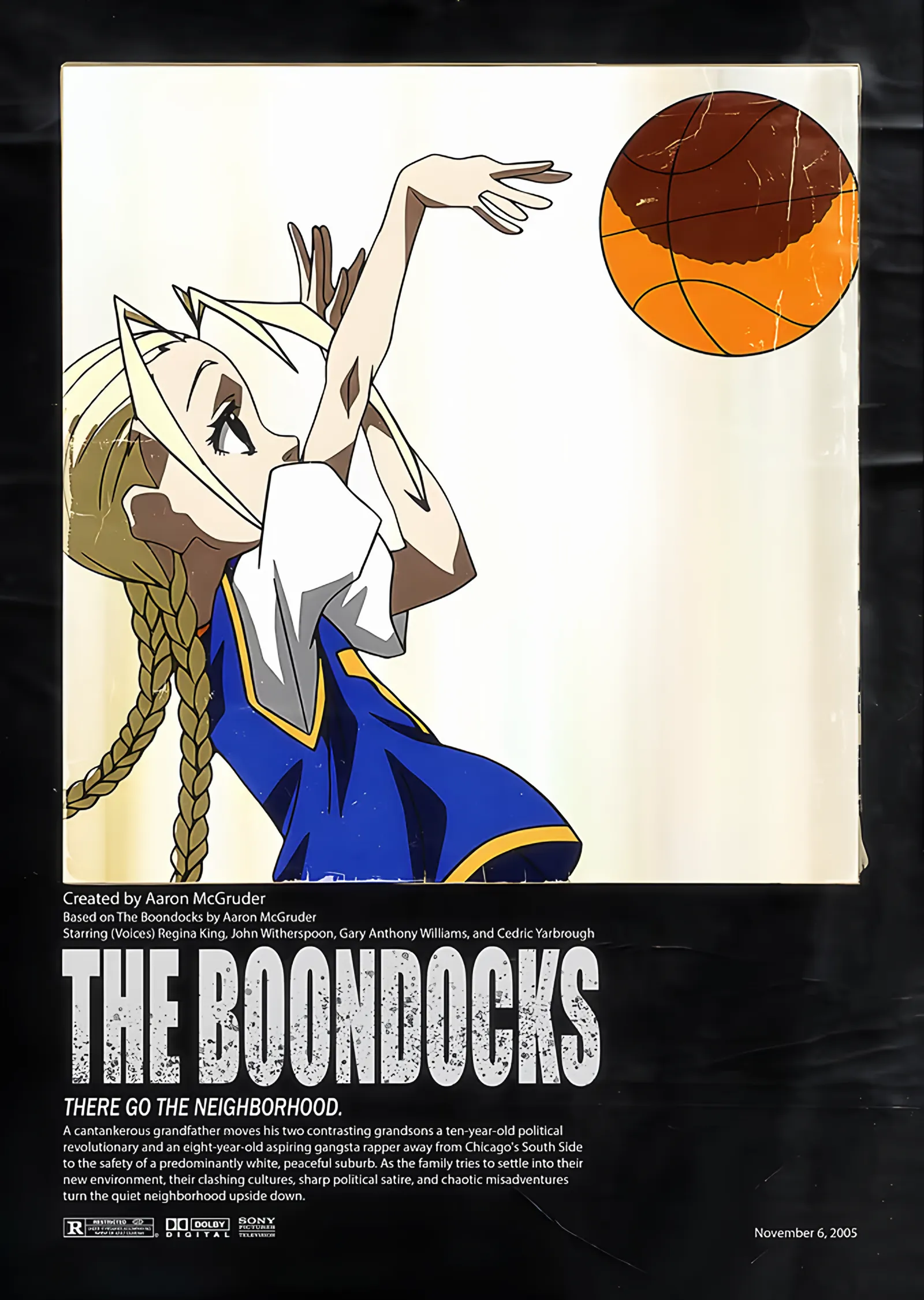 The Boondocks: Basket Atan Riley metal tablo