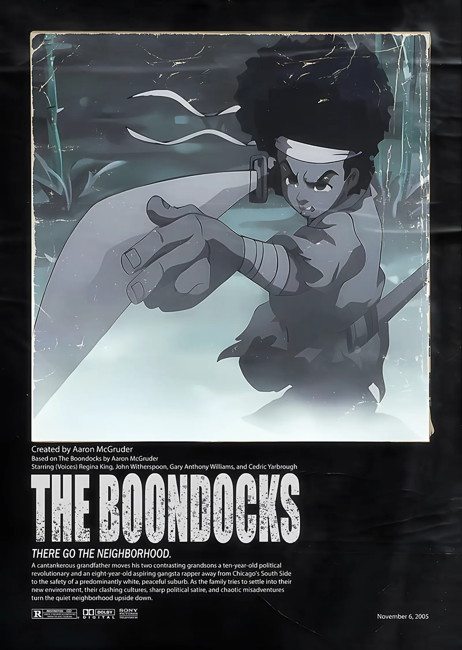 The Boondocks: Siyah Beyaz Kavga Karesi metal tablo