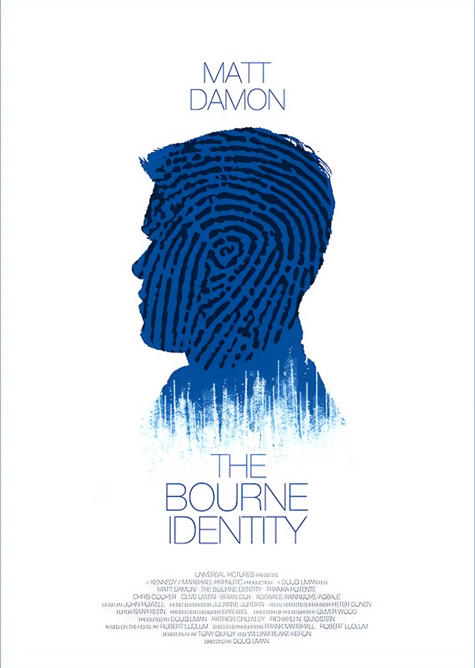 The Bourne Identity Parmak İzi metal tablo