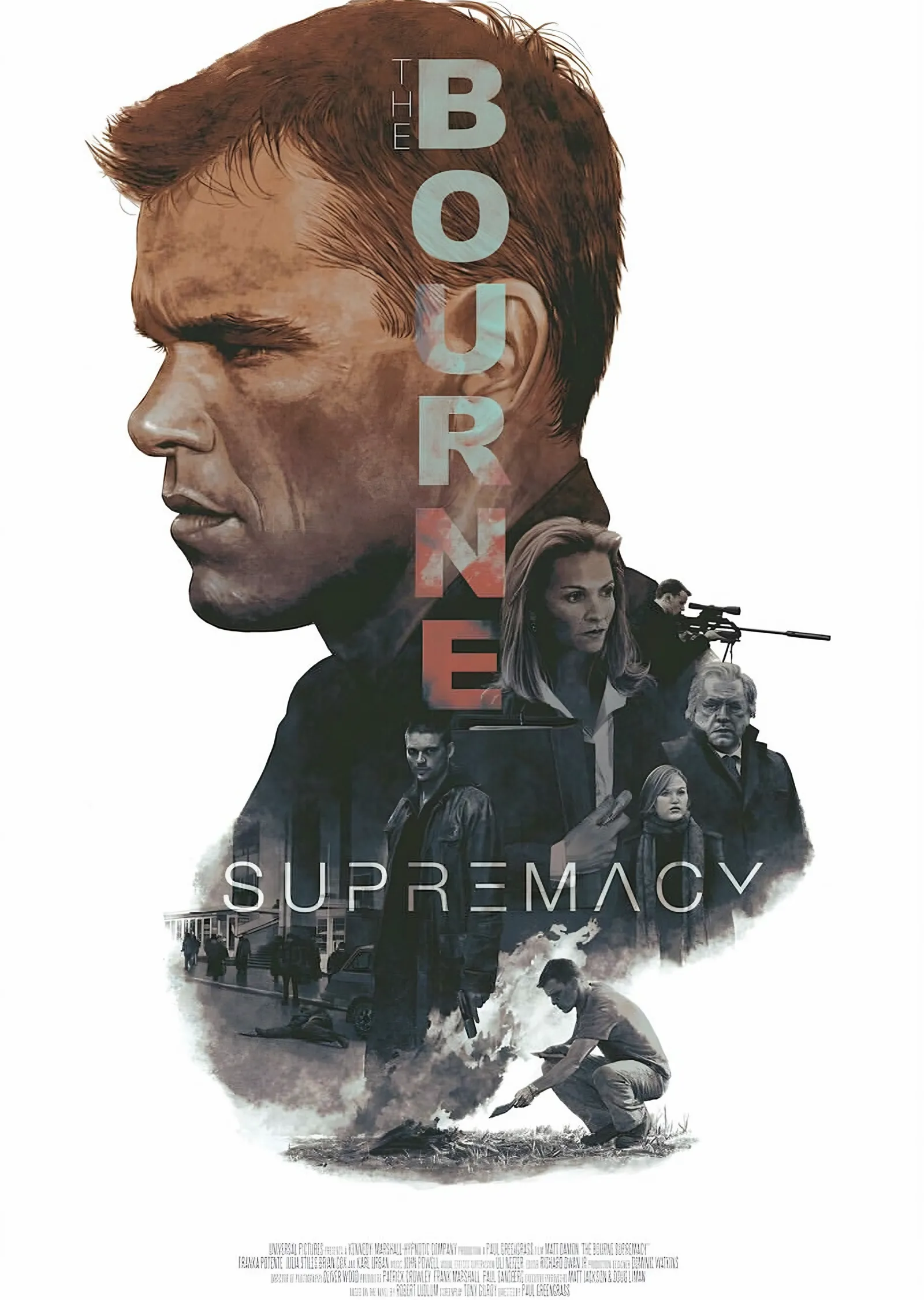 The Bourne Supremacy Çift Pozlama metal tablo
