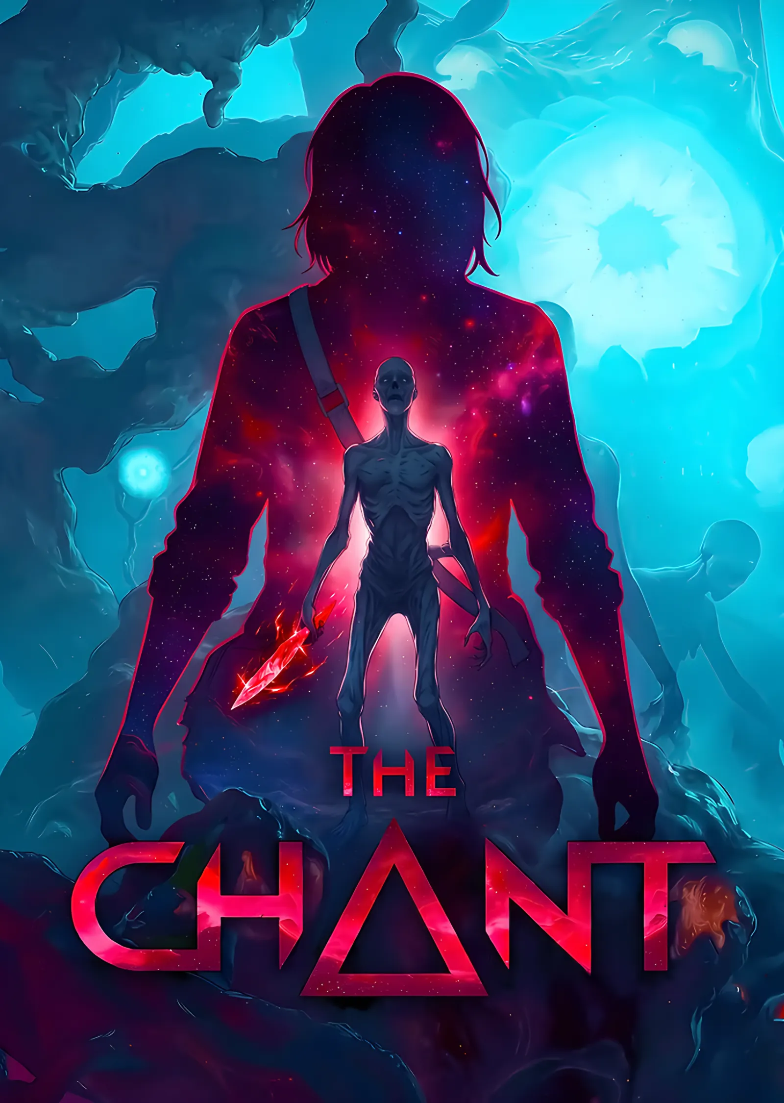 The Chant: Mavi Halkanın Önünde Silüet metal tablo