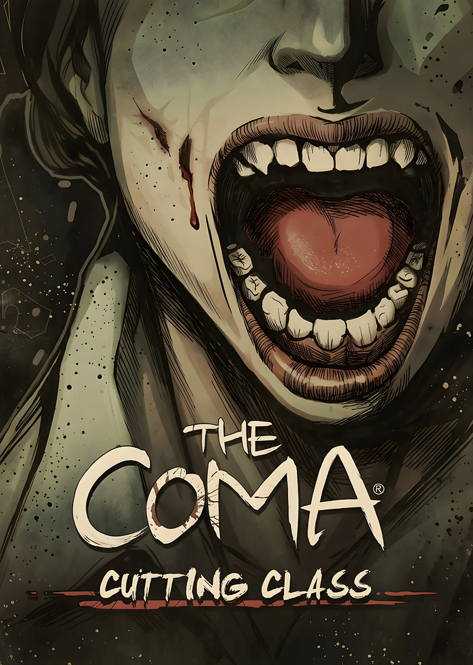 The Coma Cutting Class: Çığlık Atan Yüz metal tablo