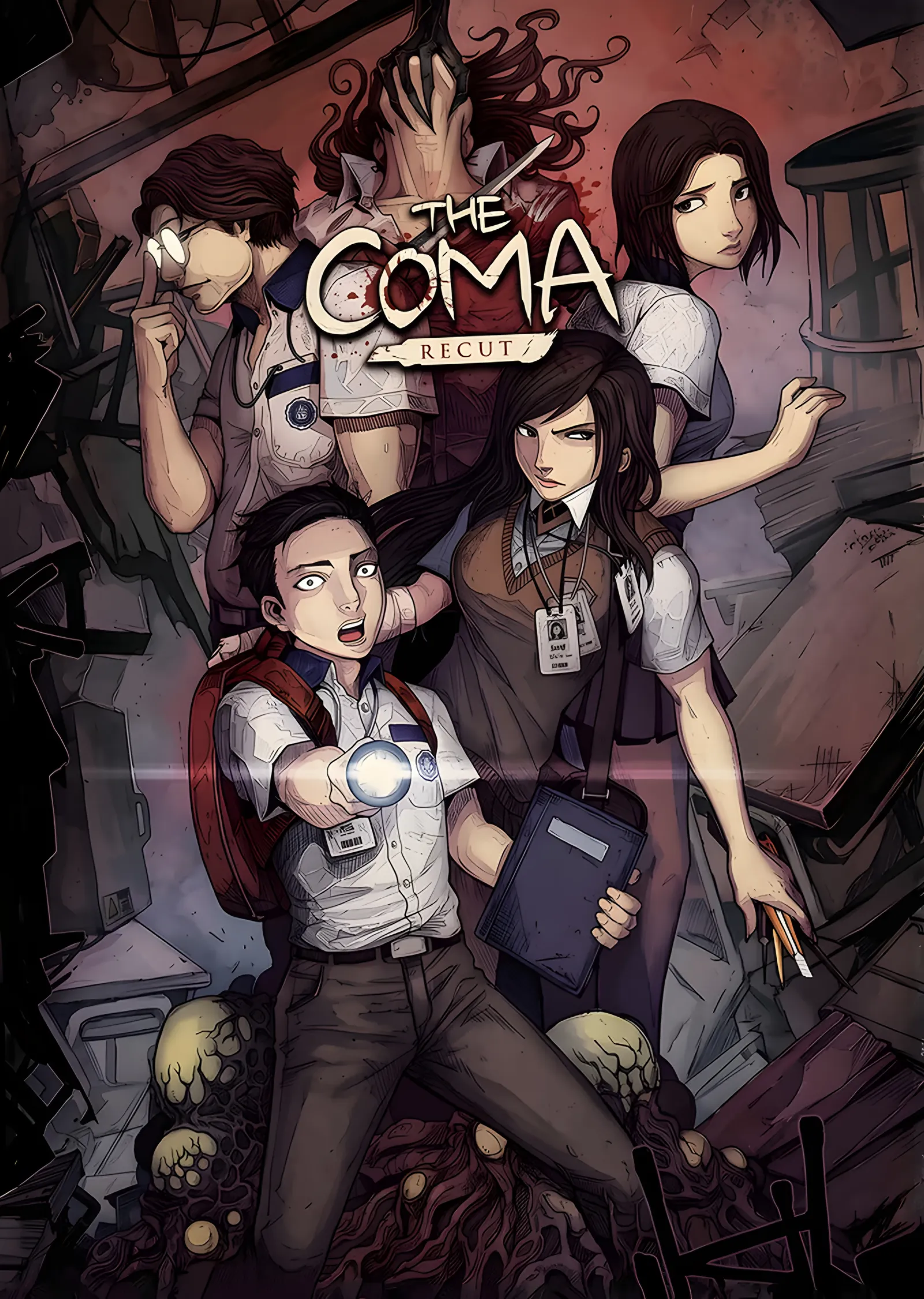 The Coma Recut: Karanlık Okulda Kaçış metal tablo