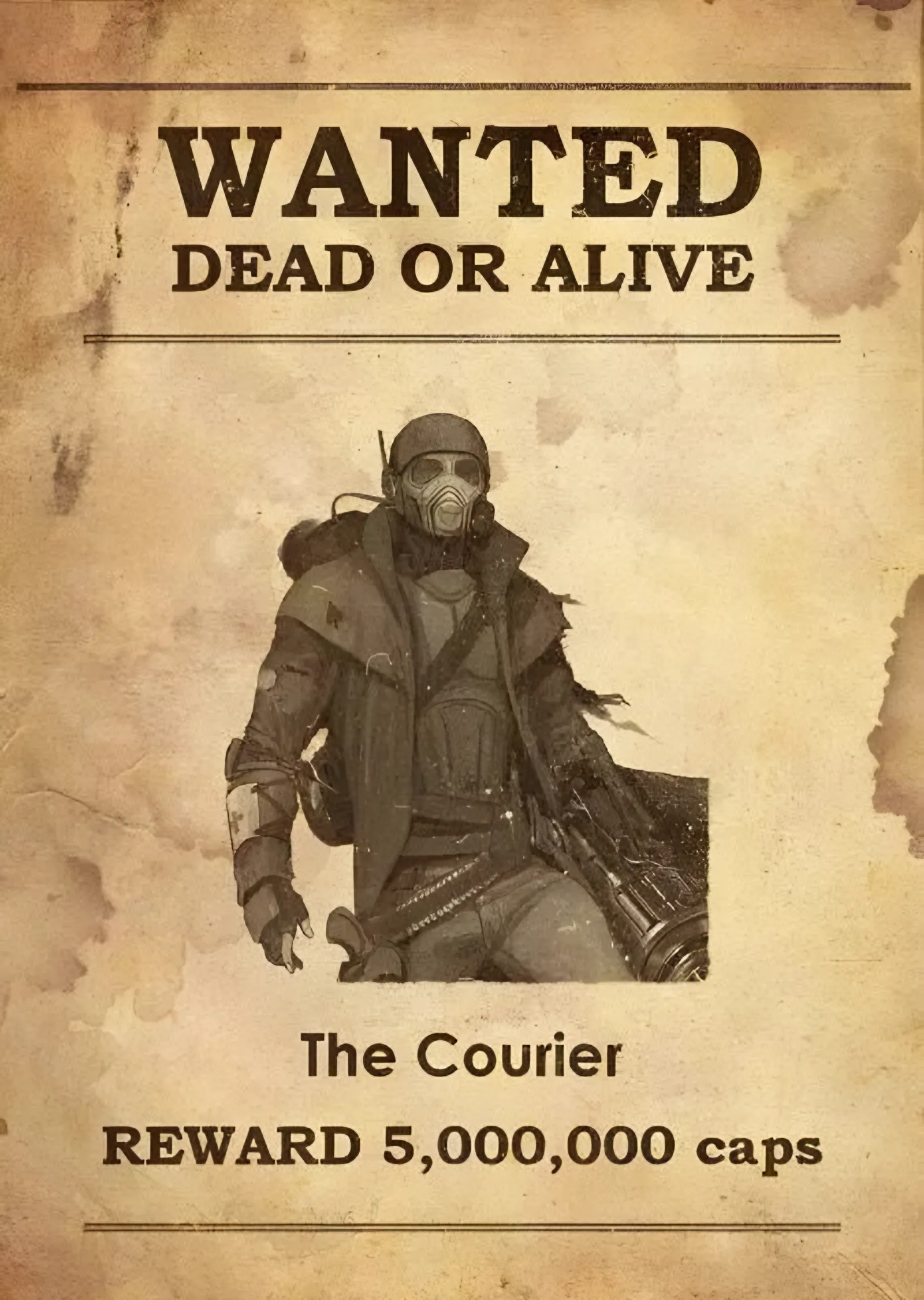 The Courier - Fallout: New Vegas metal tablo