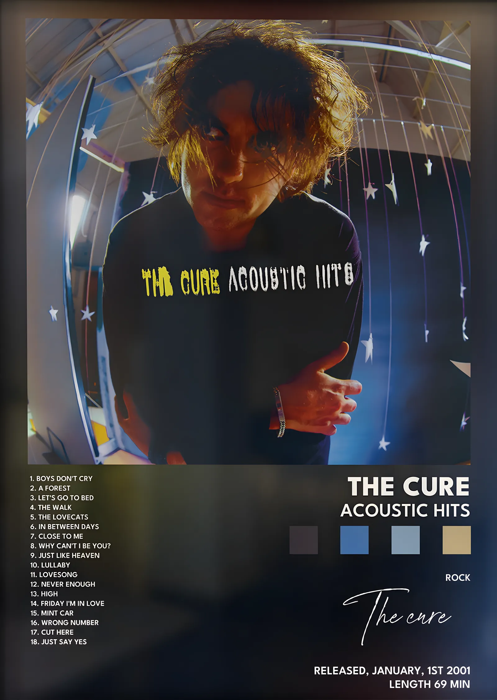 The Cure: Acoustic Hits metal tablo