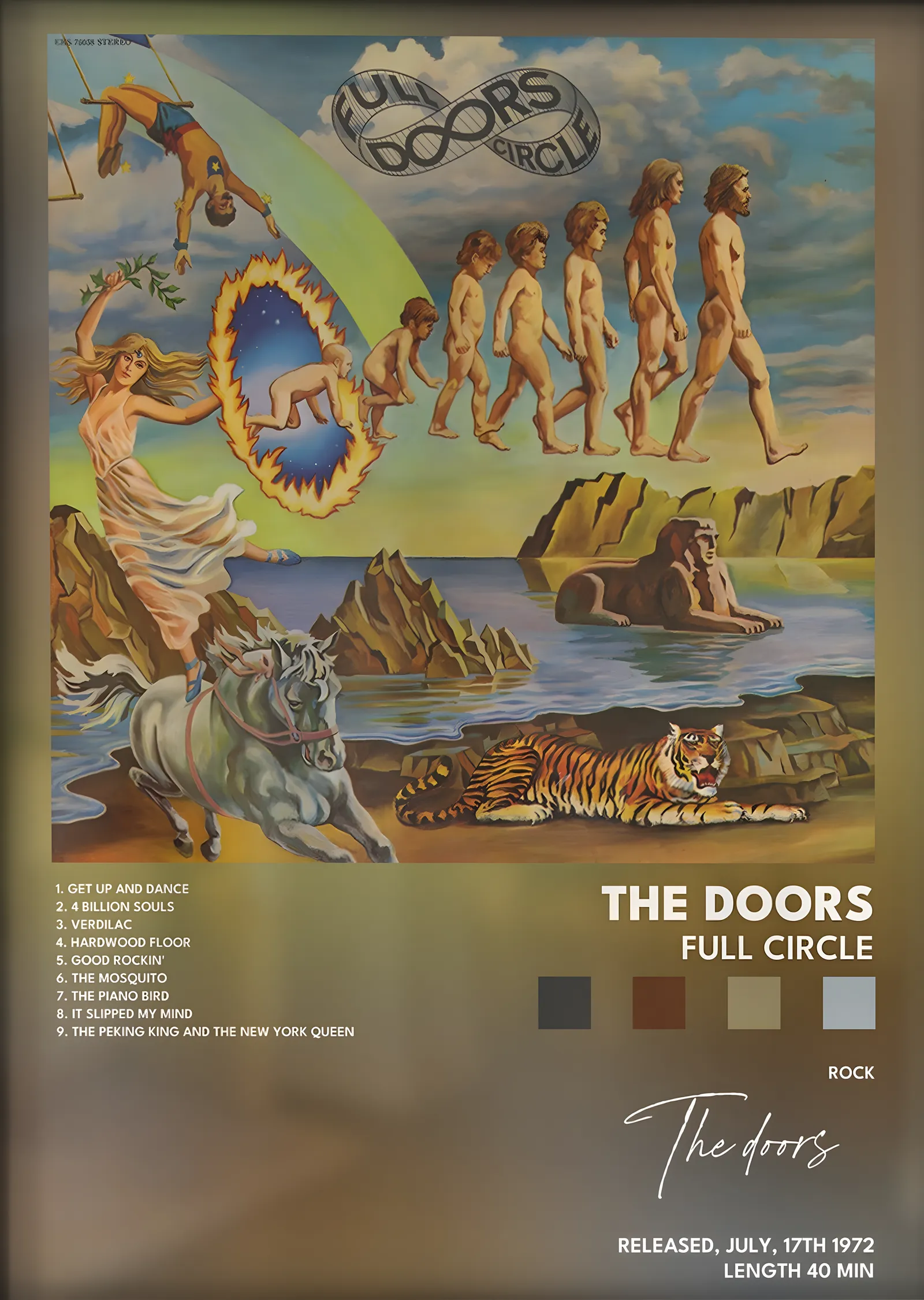 The Doors: Full Circle metal tablo