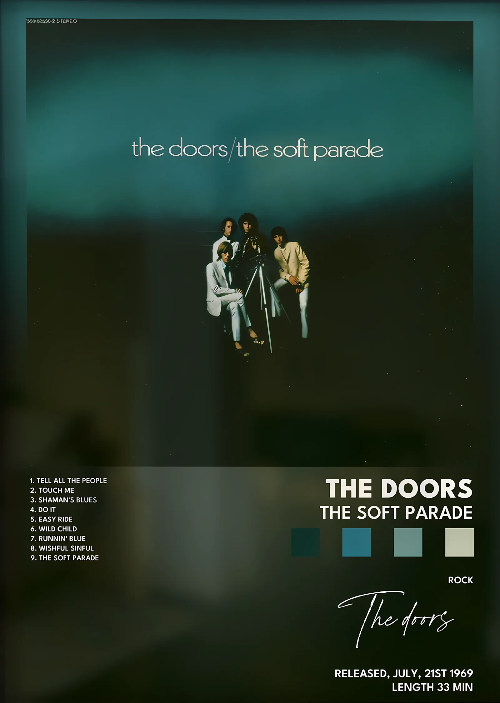 The Doors: The Soft Parade metal tablo