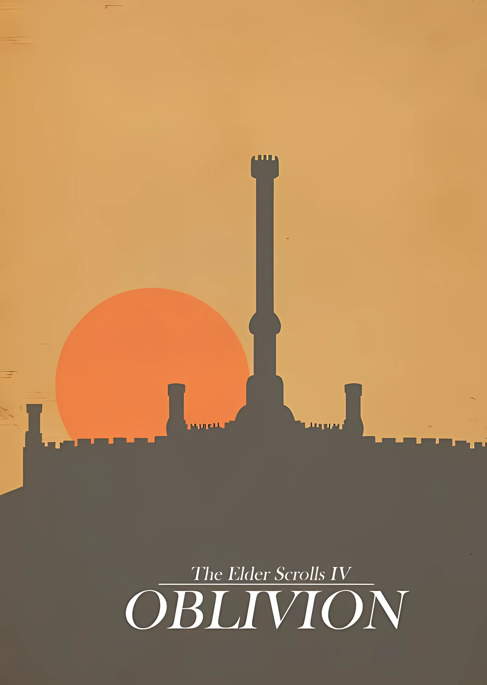 The Elder Scrolls IV: Oblivion Minimal Afiş metal tablo