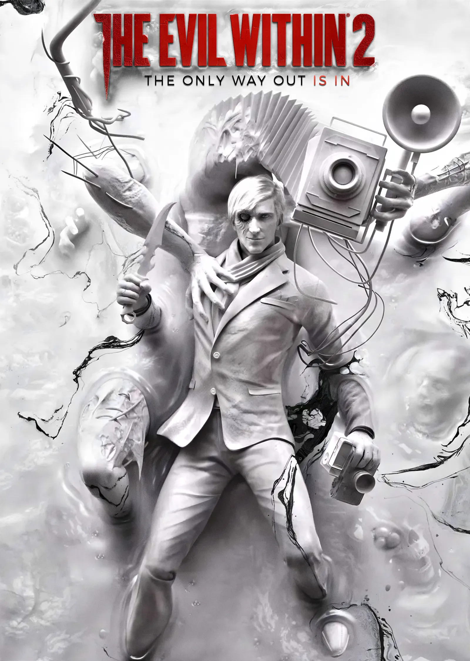 The Evil Within 2: Beyaz Kaos metal tablo