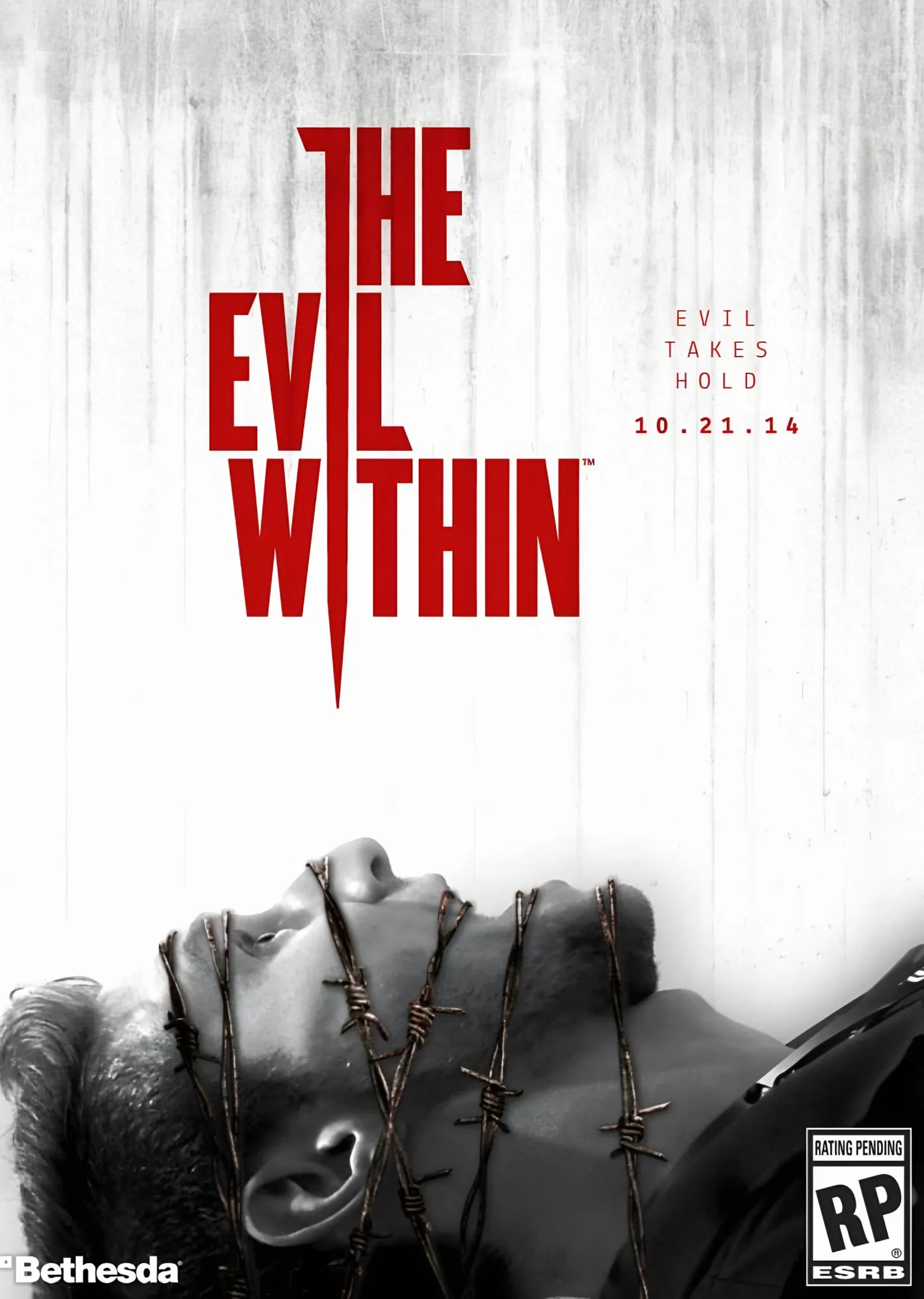 The Evil Within: Dikenli Tel Afişi metal tablo