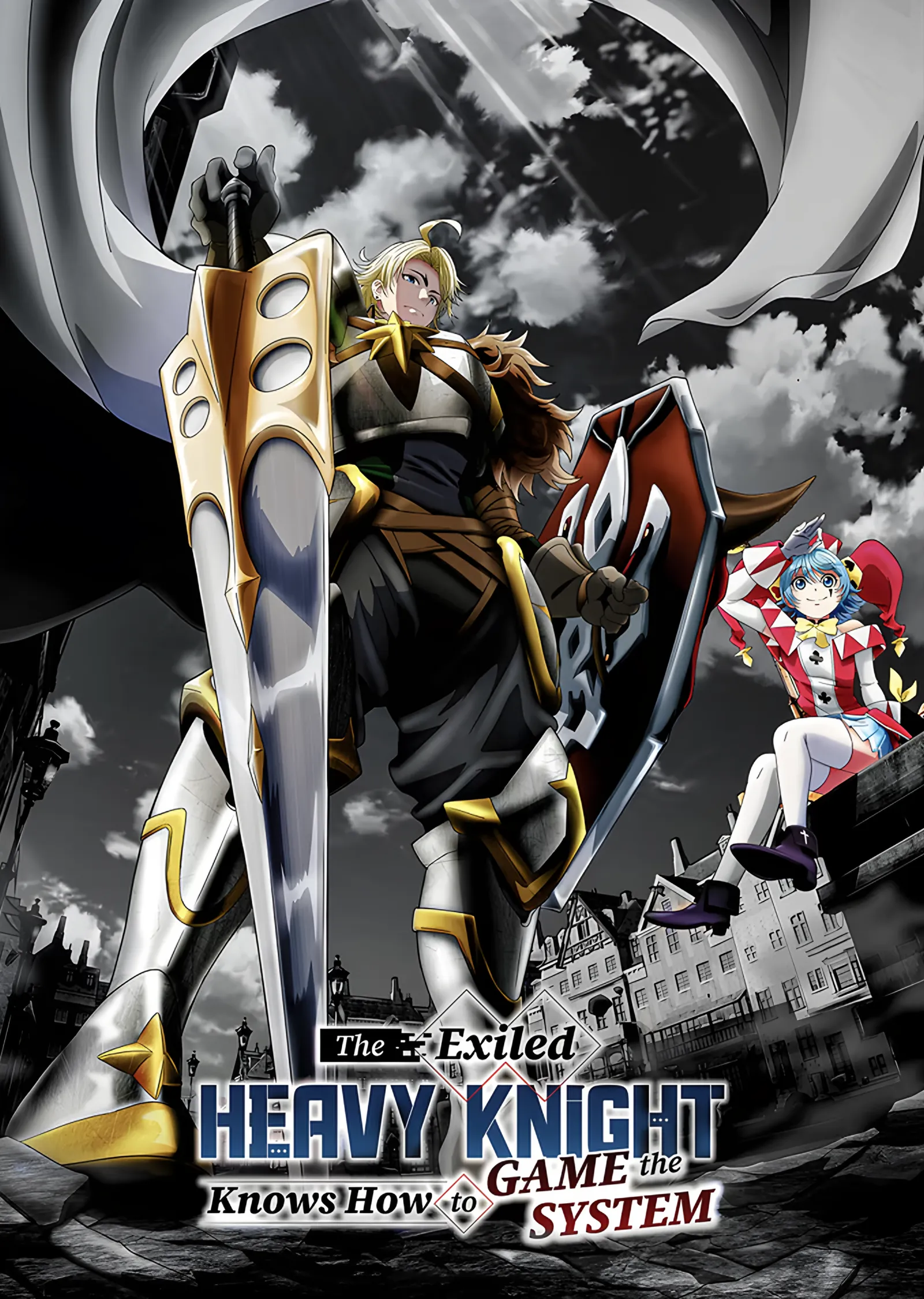The Exiled Heavy Knight: Ay Işığında Dev Kılıç metal tablo