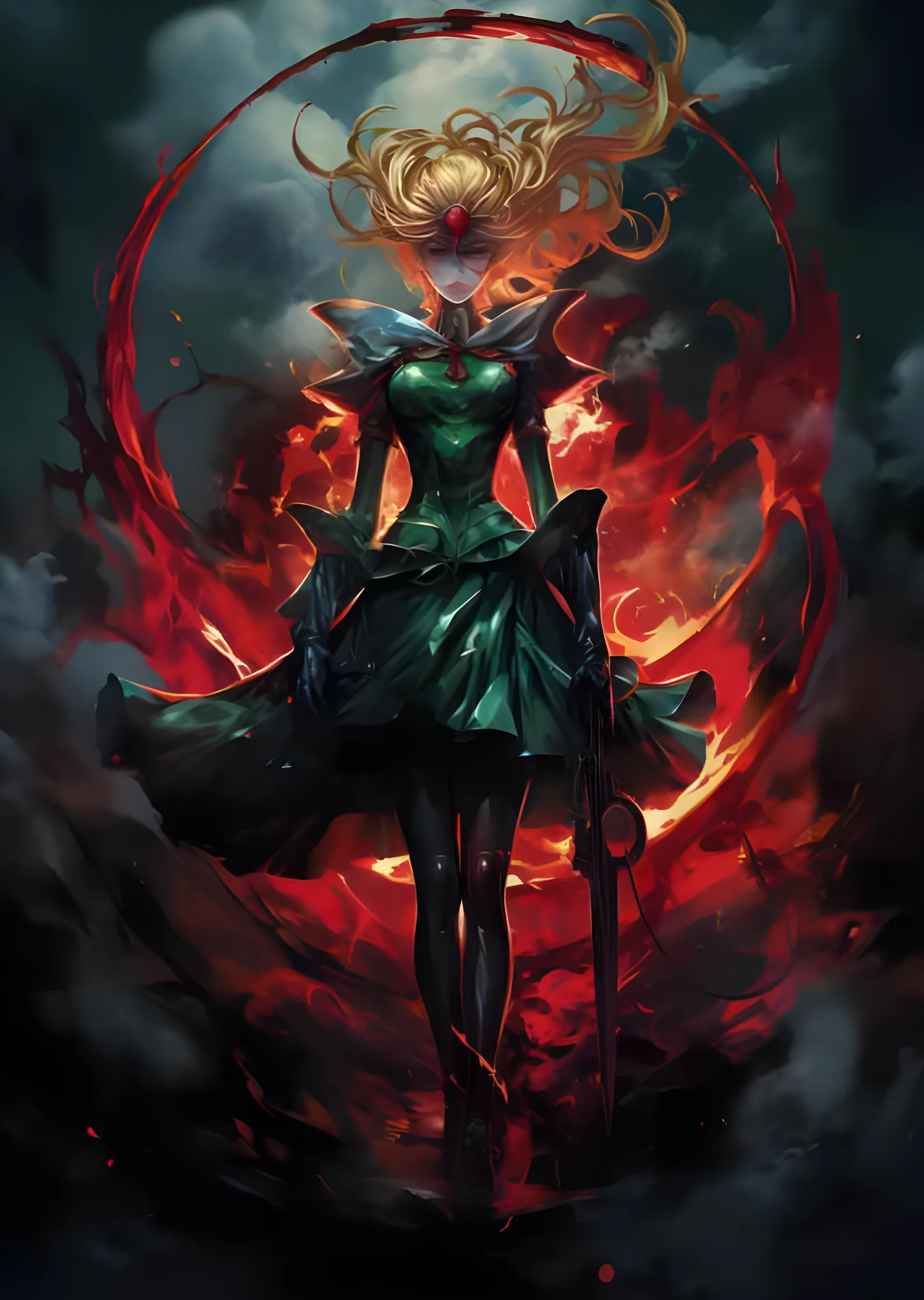 Sailor Moon - Karanlık Alev Halkası Yorumu metal tablo