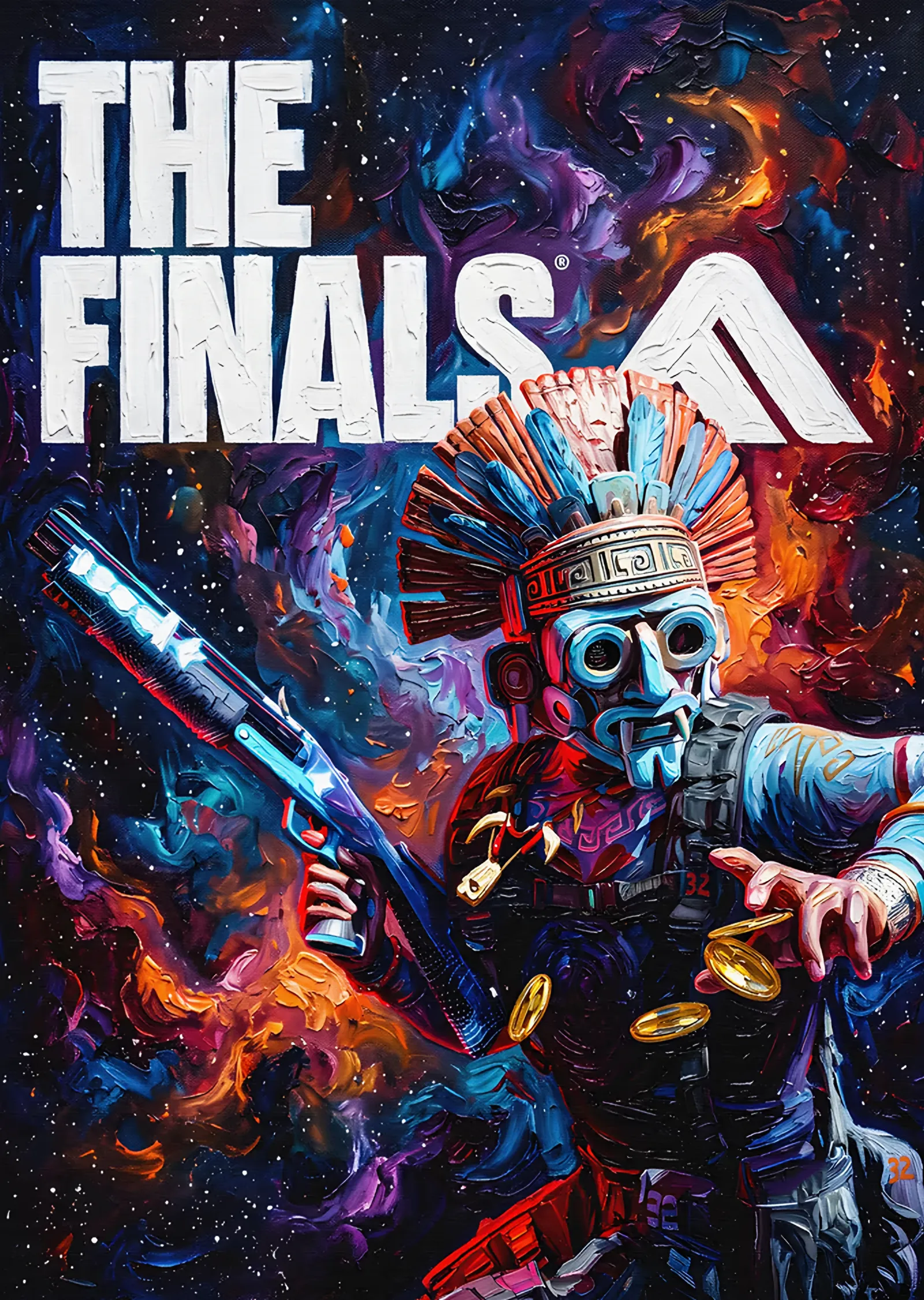 The Finals: Maskeli Yarışmacı metal tablo