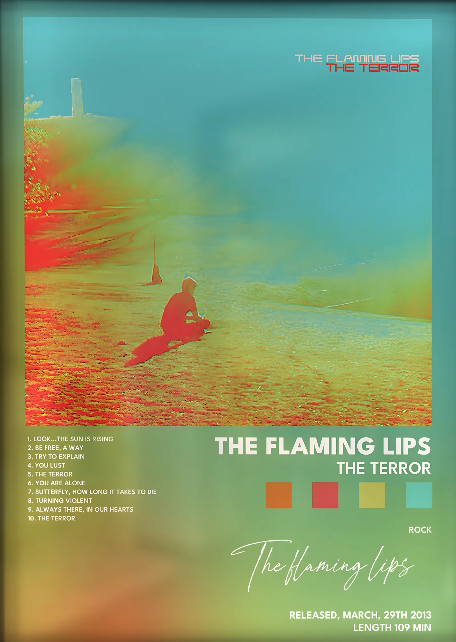 The Flaming Lips: The Terror metal tablo