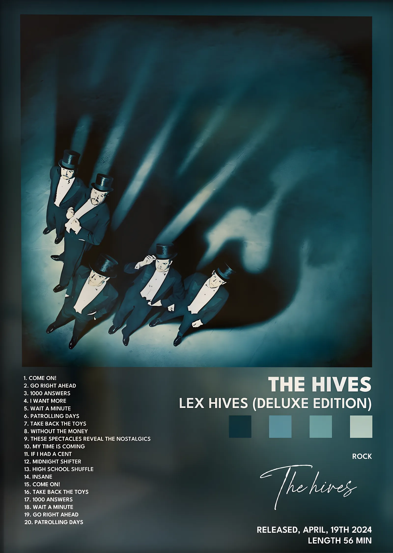 The Hives: Lex Hives metal tablo