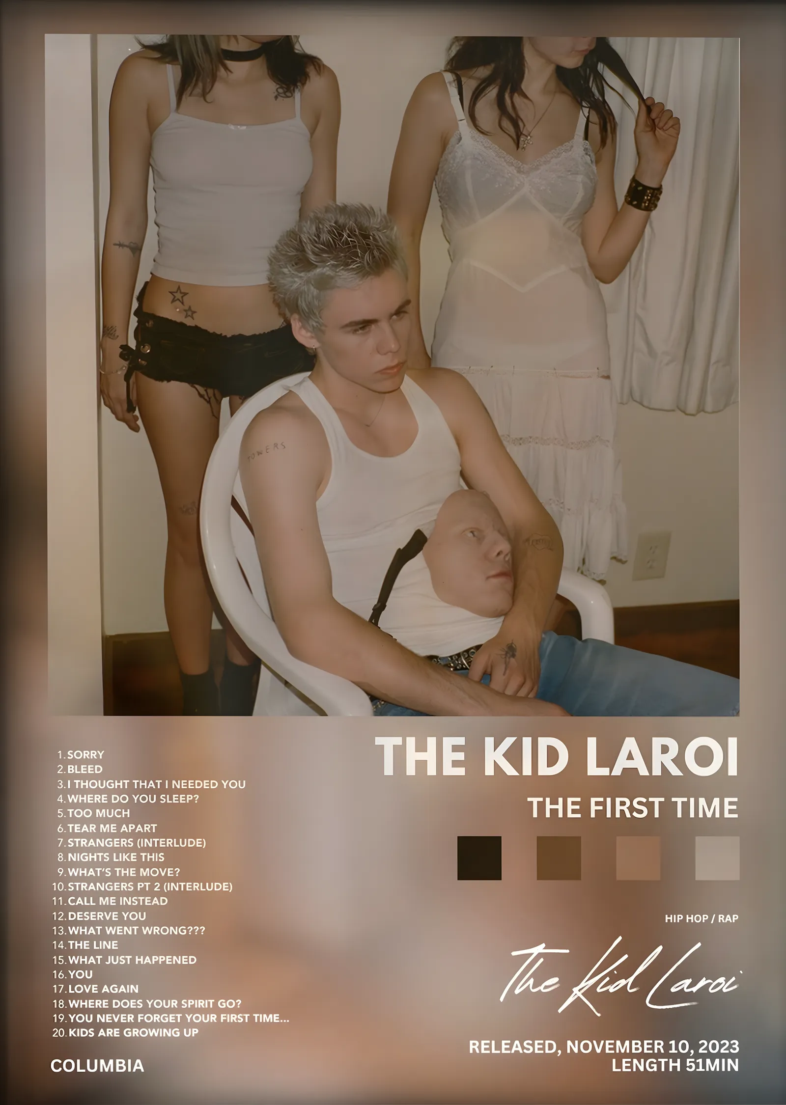 The Kid Laroi: The First Time metal tablo