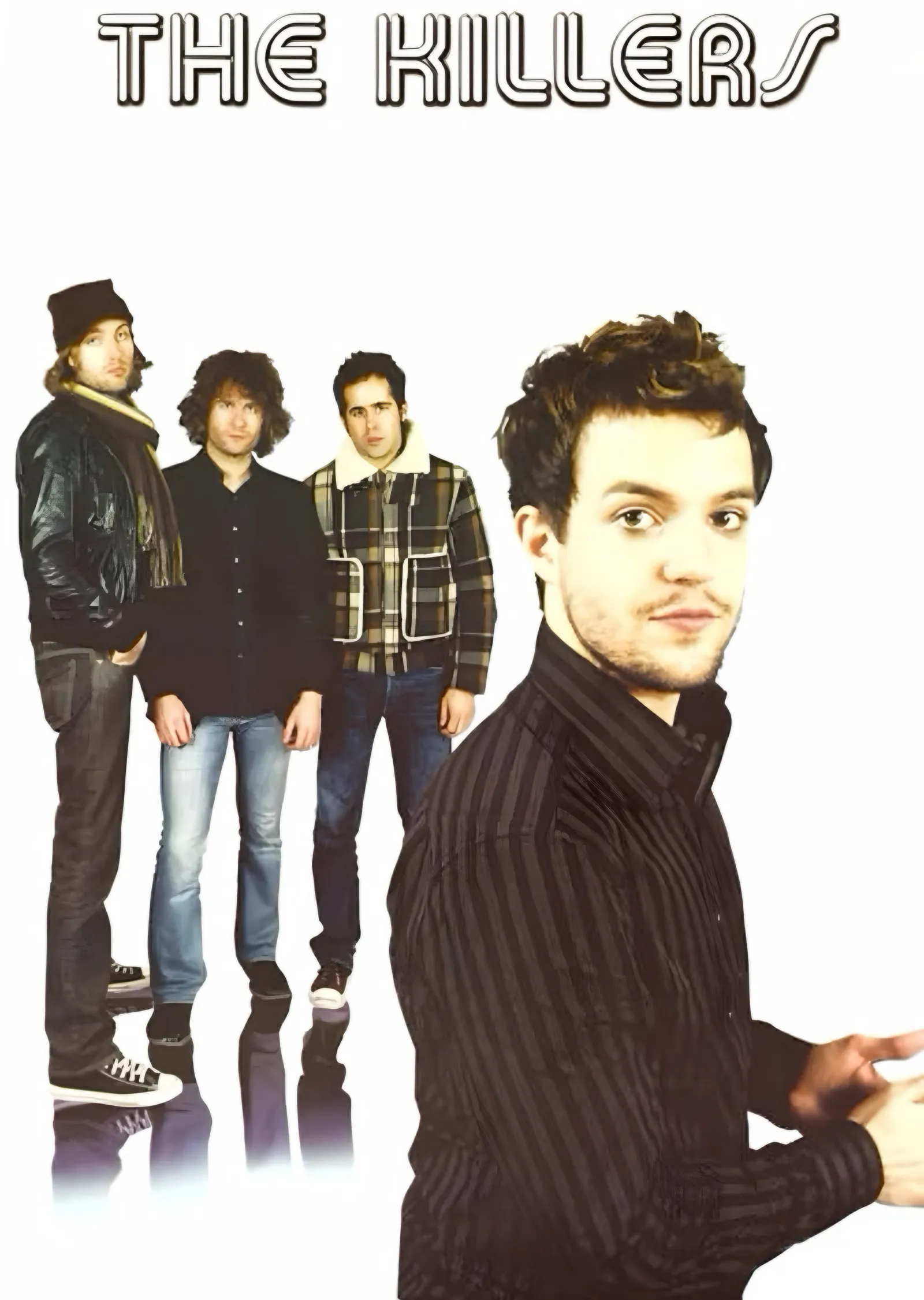 The Killers - Beyaz Zeminde Grup metal tablo