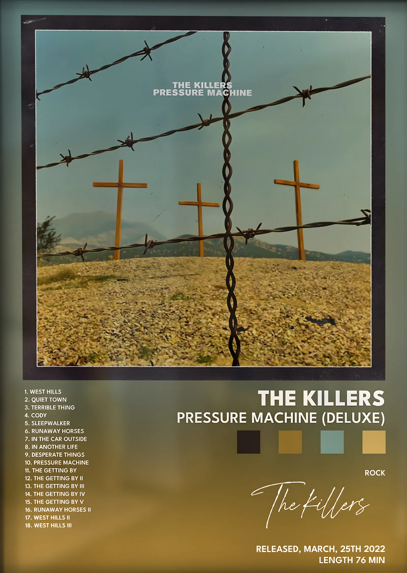 The Killers: Pressure Machine (Deluxe) metal tablo