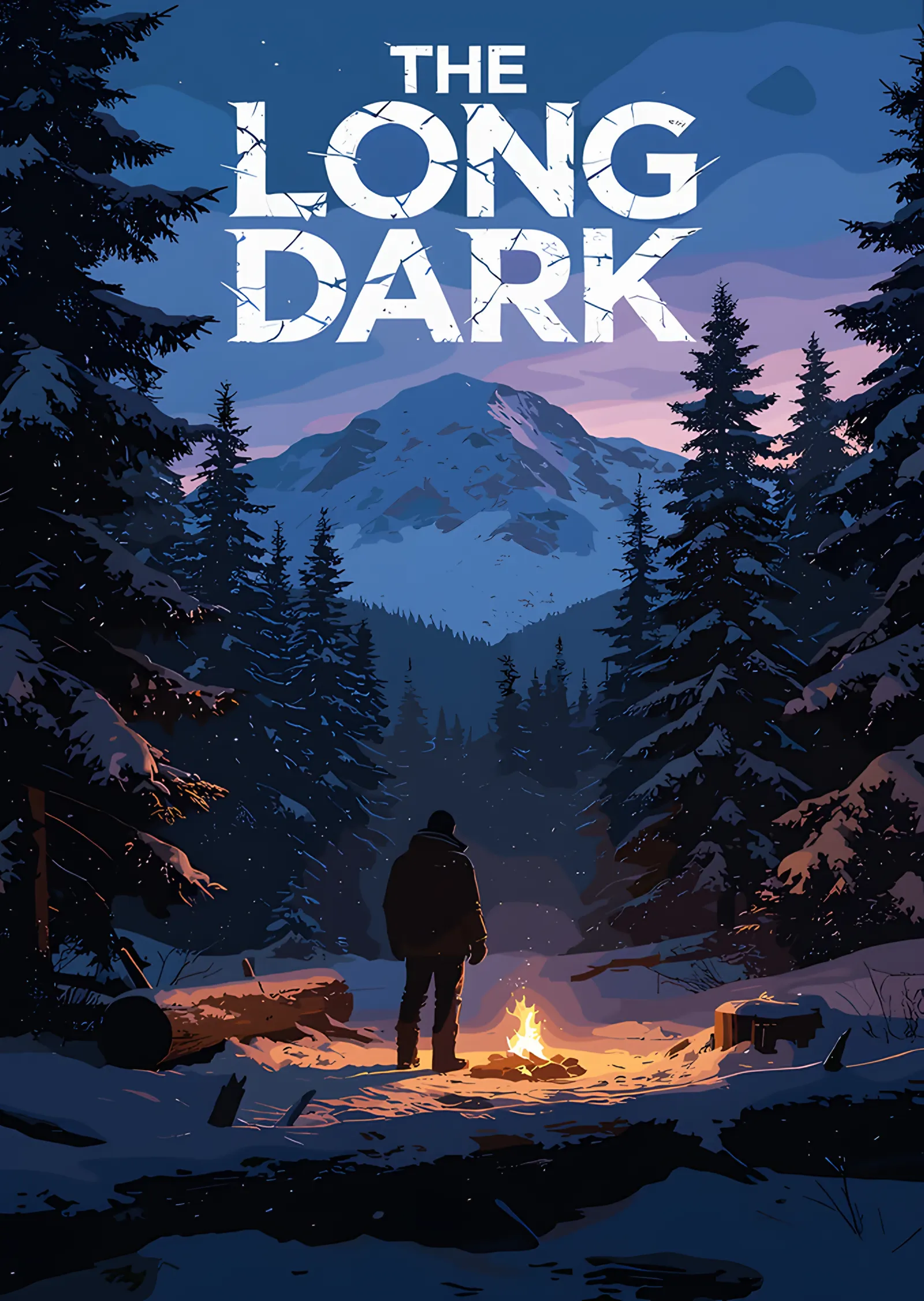 The Long Dark: Dağ Eteğinde Kamp Ateşi metal tablo