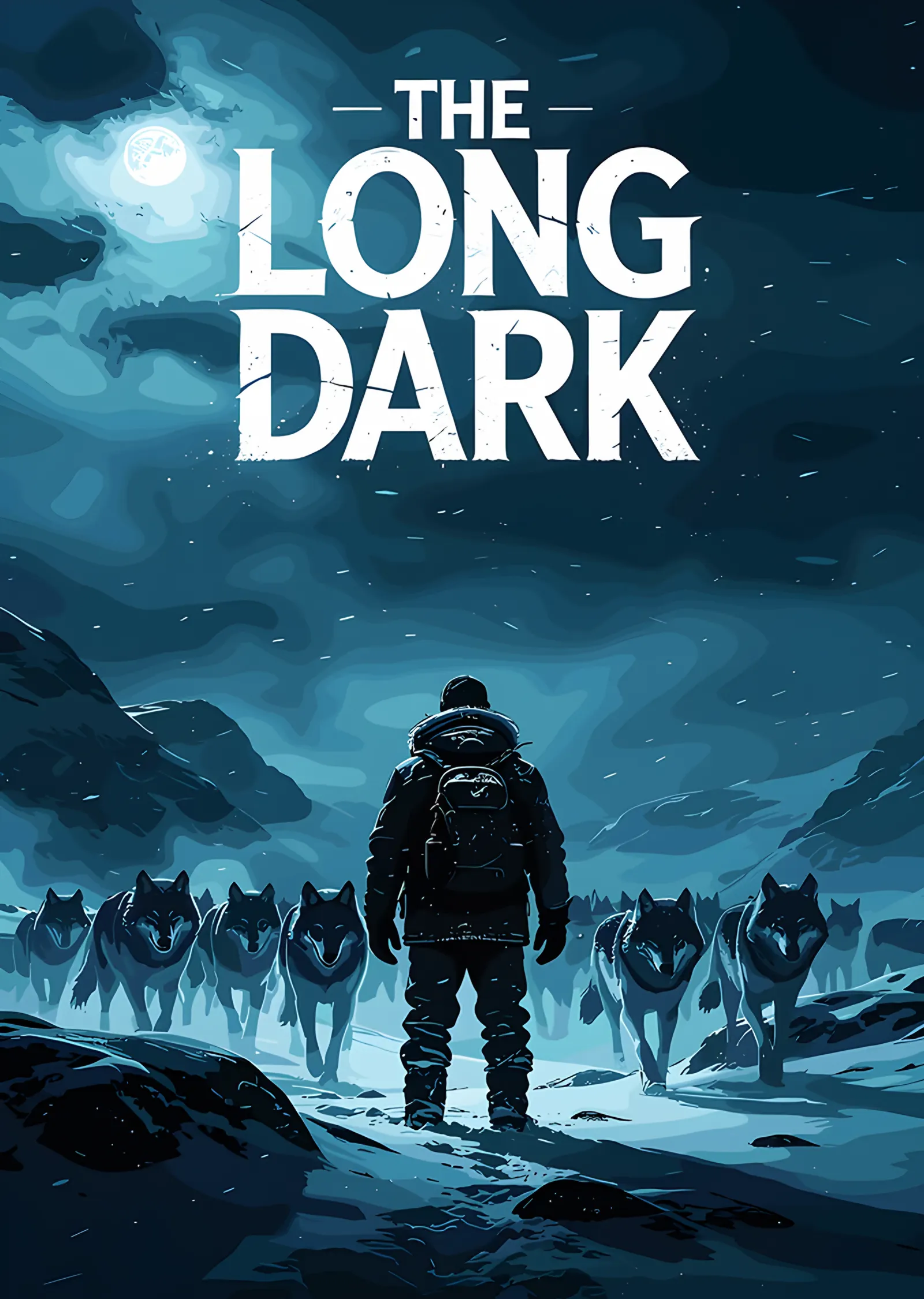 The Long Dark: Kurt Sürüsüne Karşı Silüet metal tablo