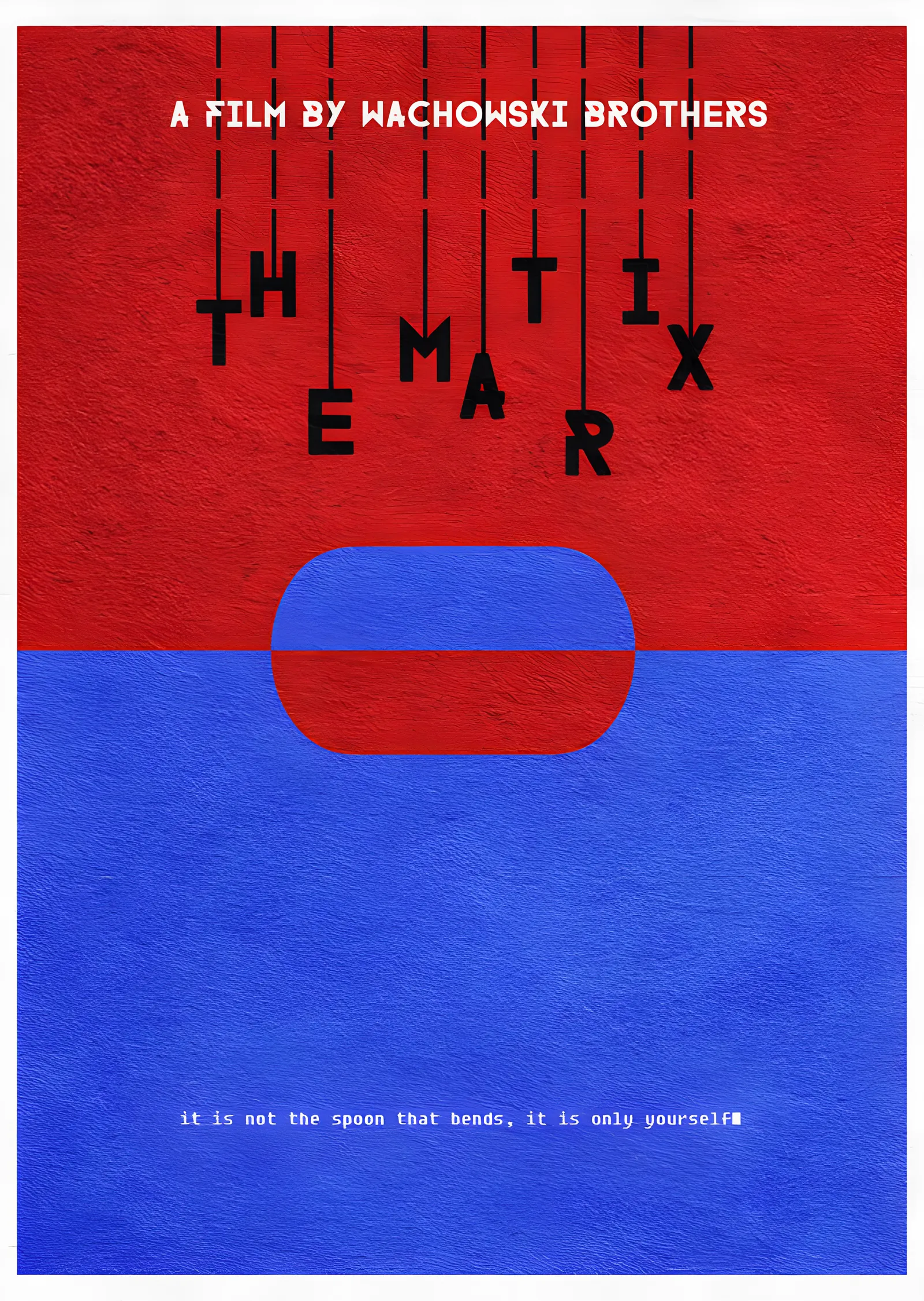 The Matrix: Kırmızı Mavi Hap metal tablo