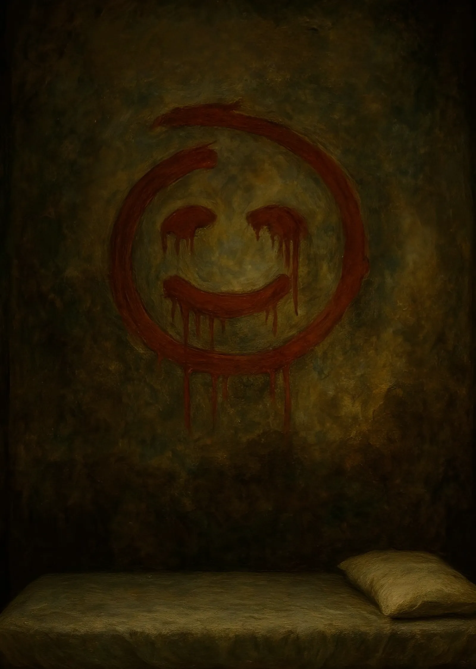 The Mentalist: Duvardaki Red John İşareti metal tablo