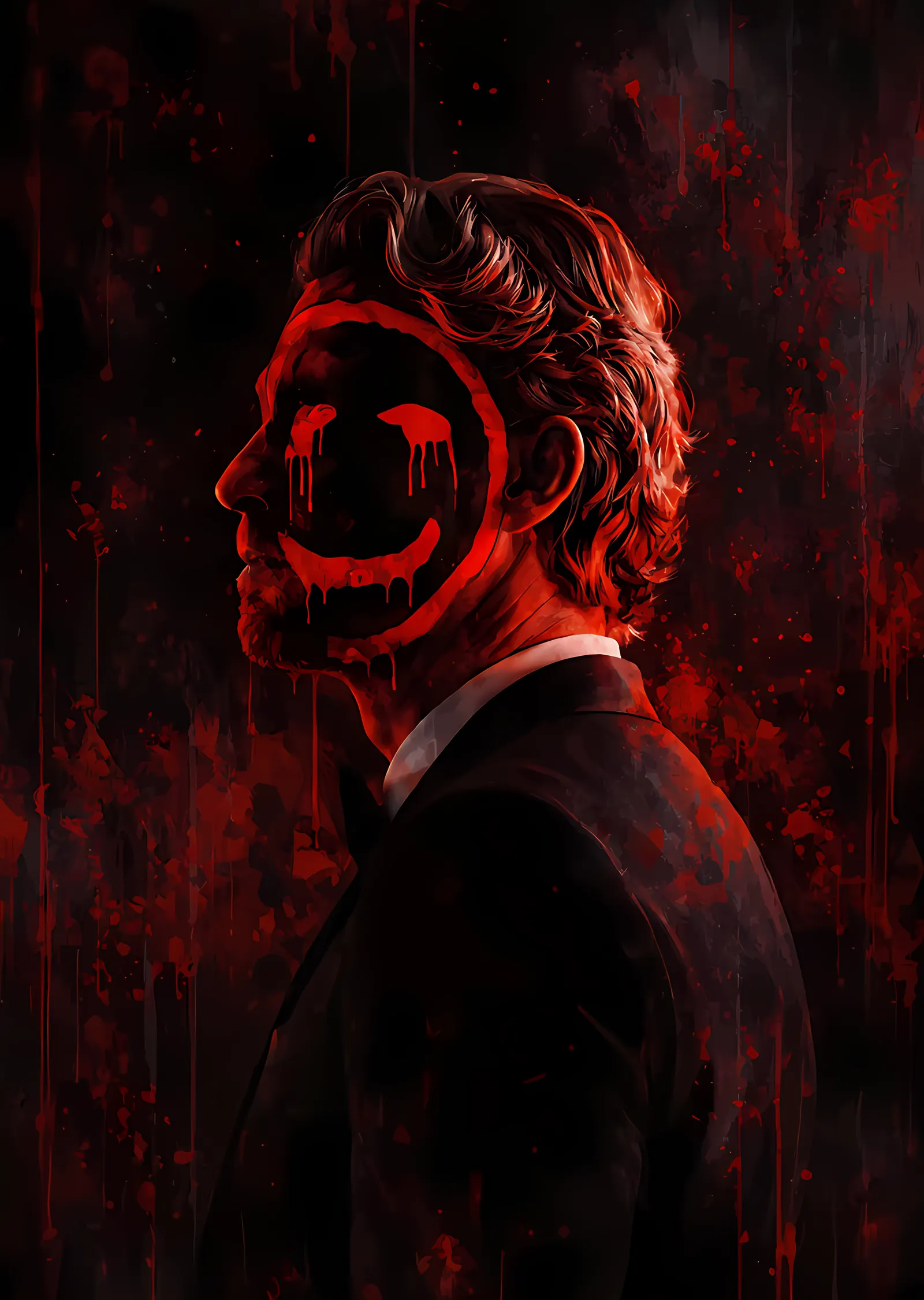 The Mentalist: Kırmızı Gülen Yüz metal tablo