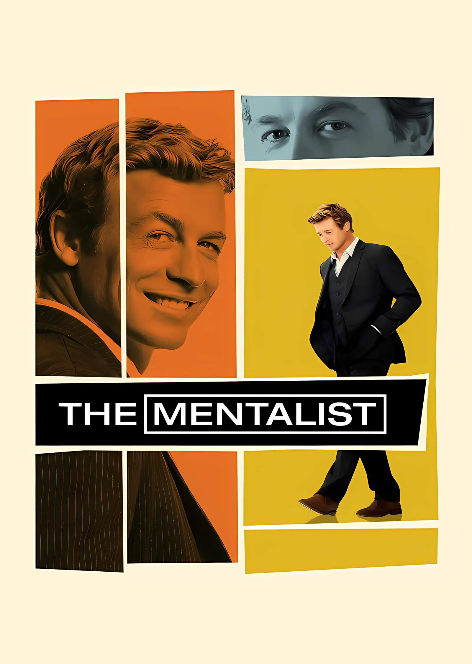 The Mentalist: Retro Panel Afişi metal tablo