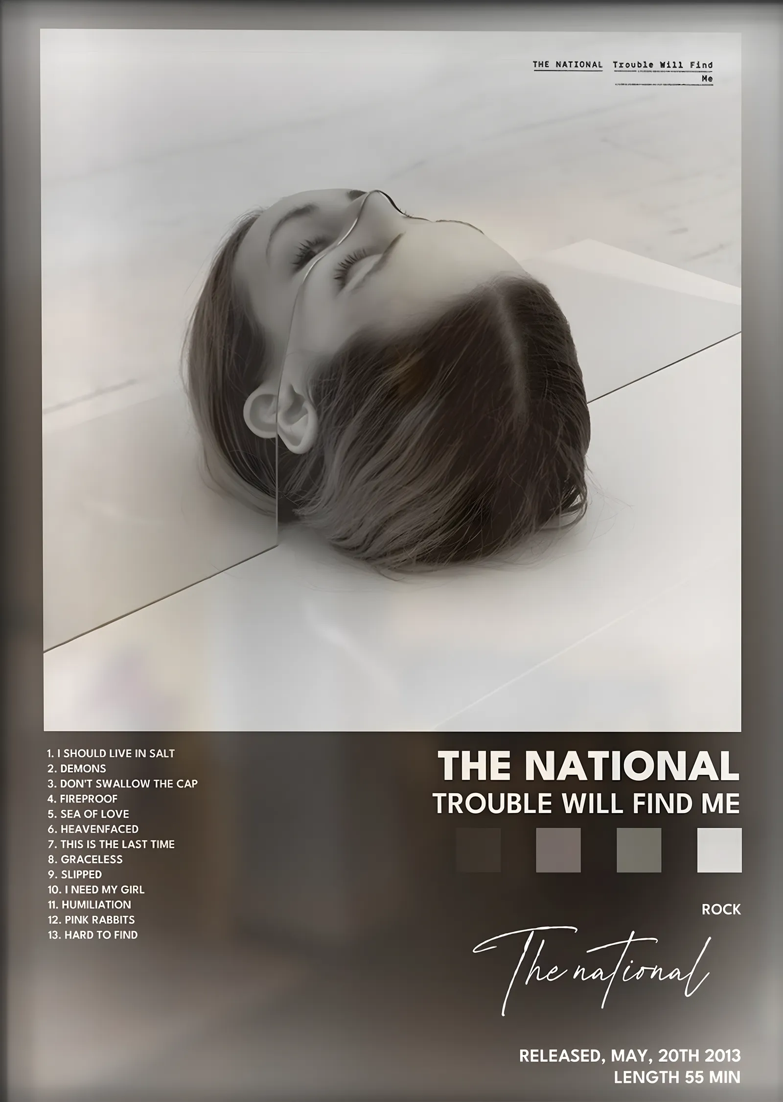 The National: Trouble Will Find Me metal tablo