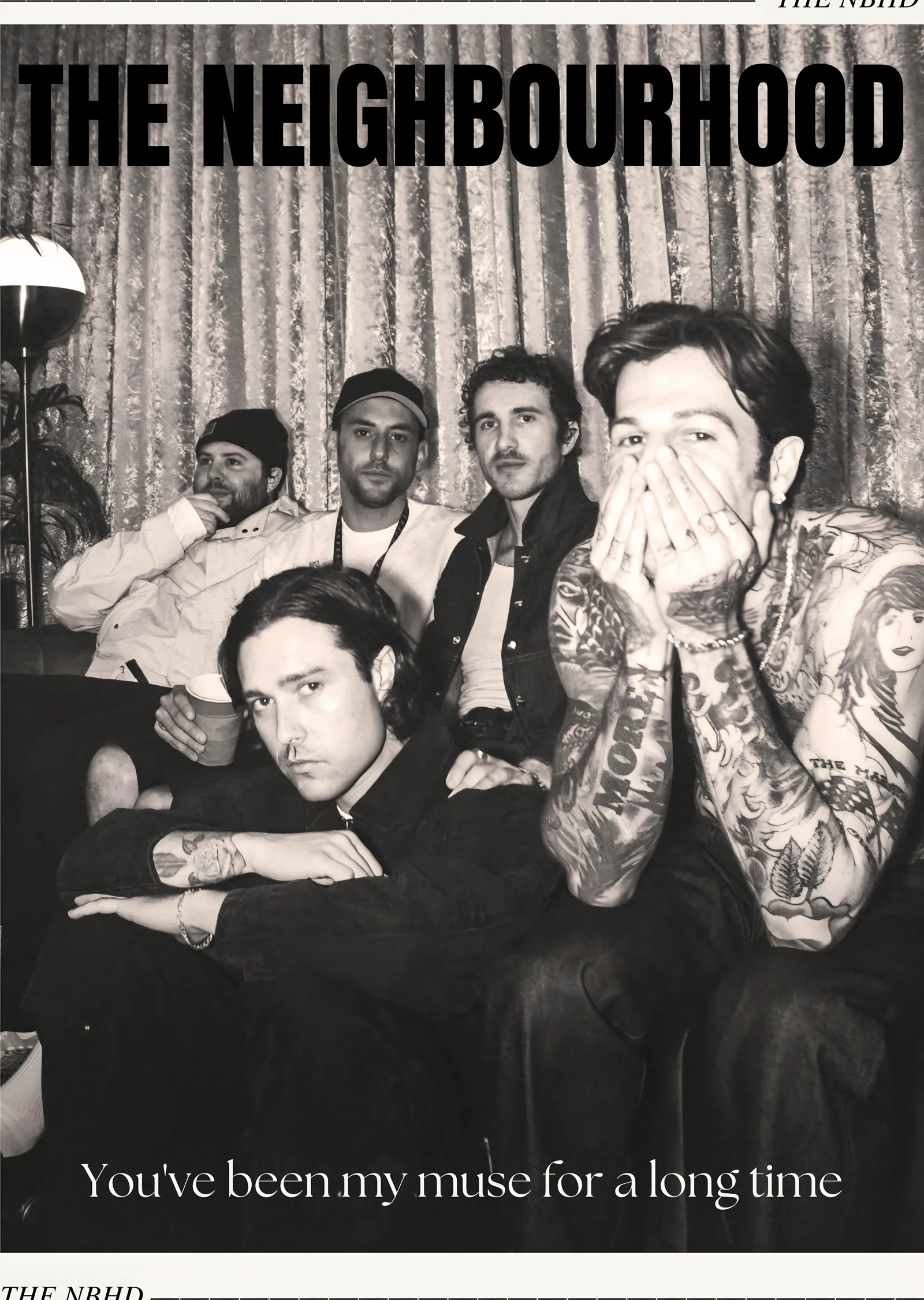 The Neighbourhood: Vintage Grup Karesi metal tablo