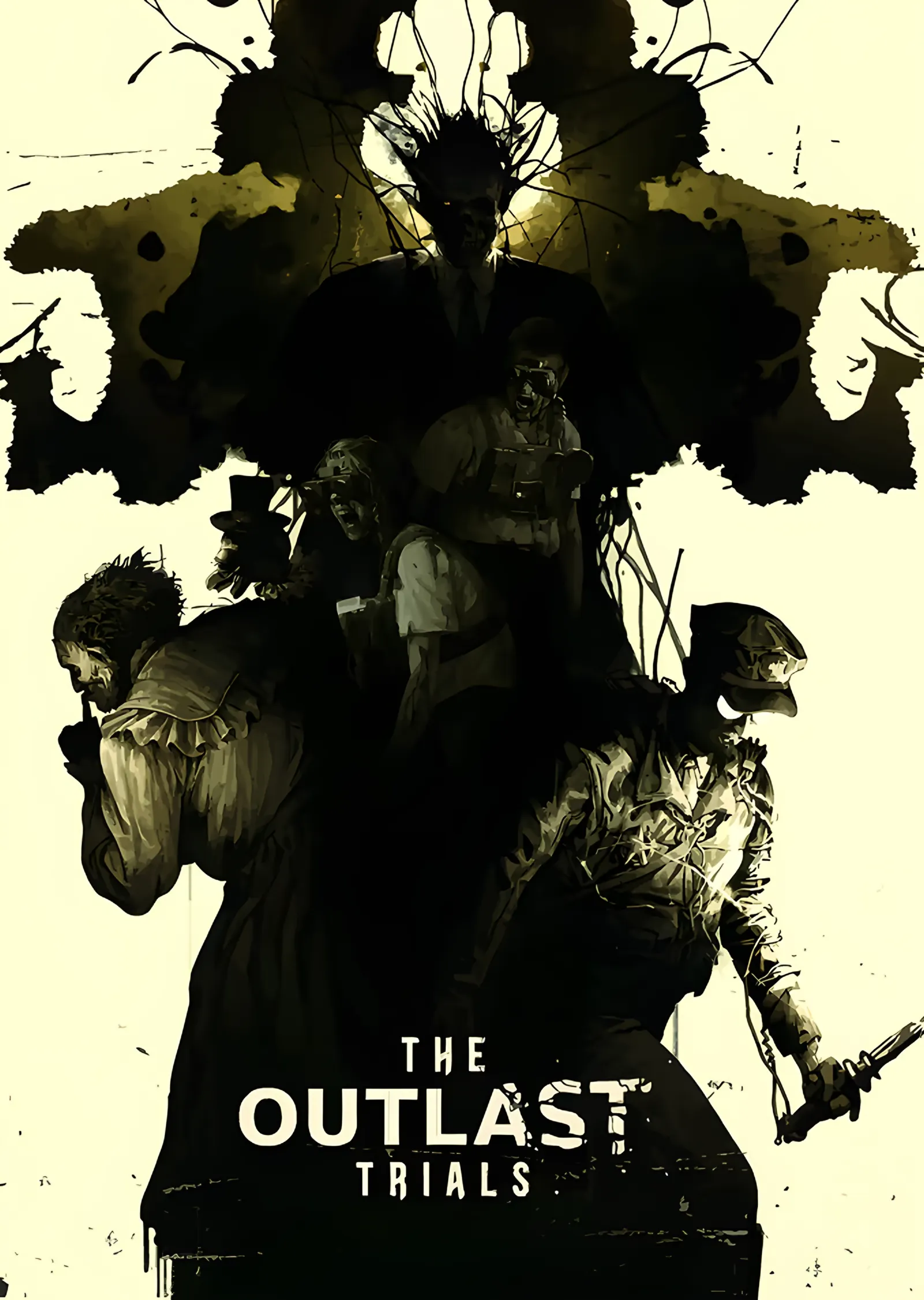 The Outlast Trials: Rorschach Lekesinde Figürler metal tablo
