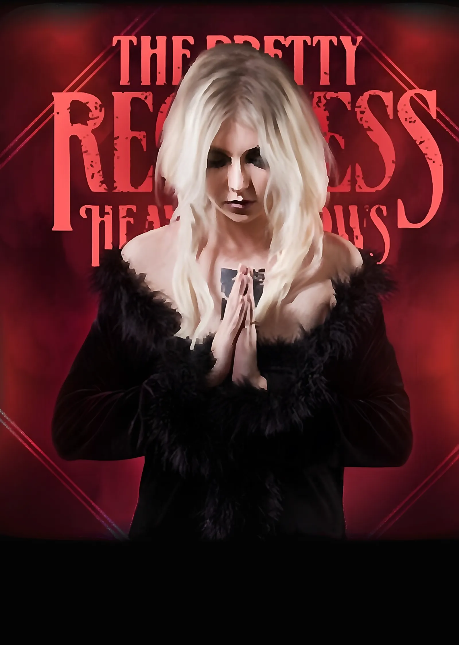 The Pretty Reckless - Taylor Momsen Kırmızı Afiş metal tablo
