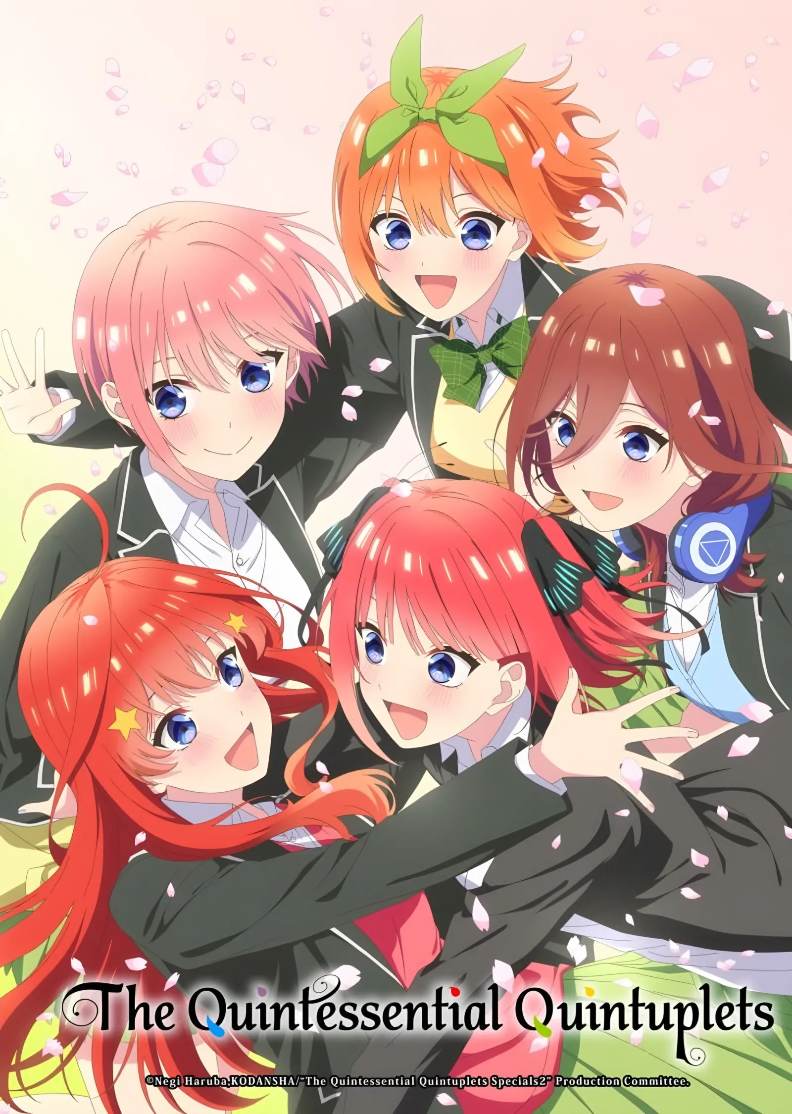 The Quintessential Quintuplets - Beş Kardeş metal tablo