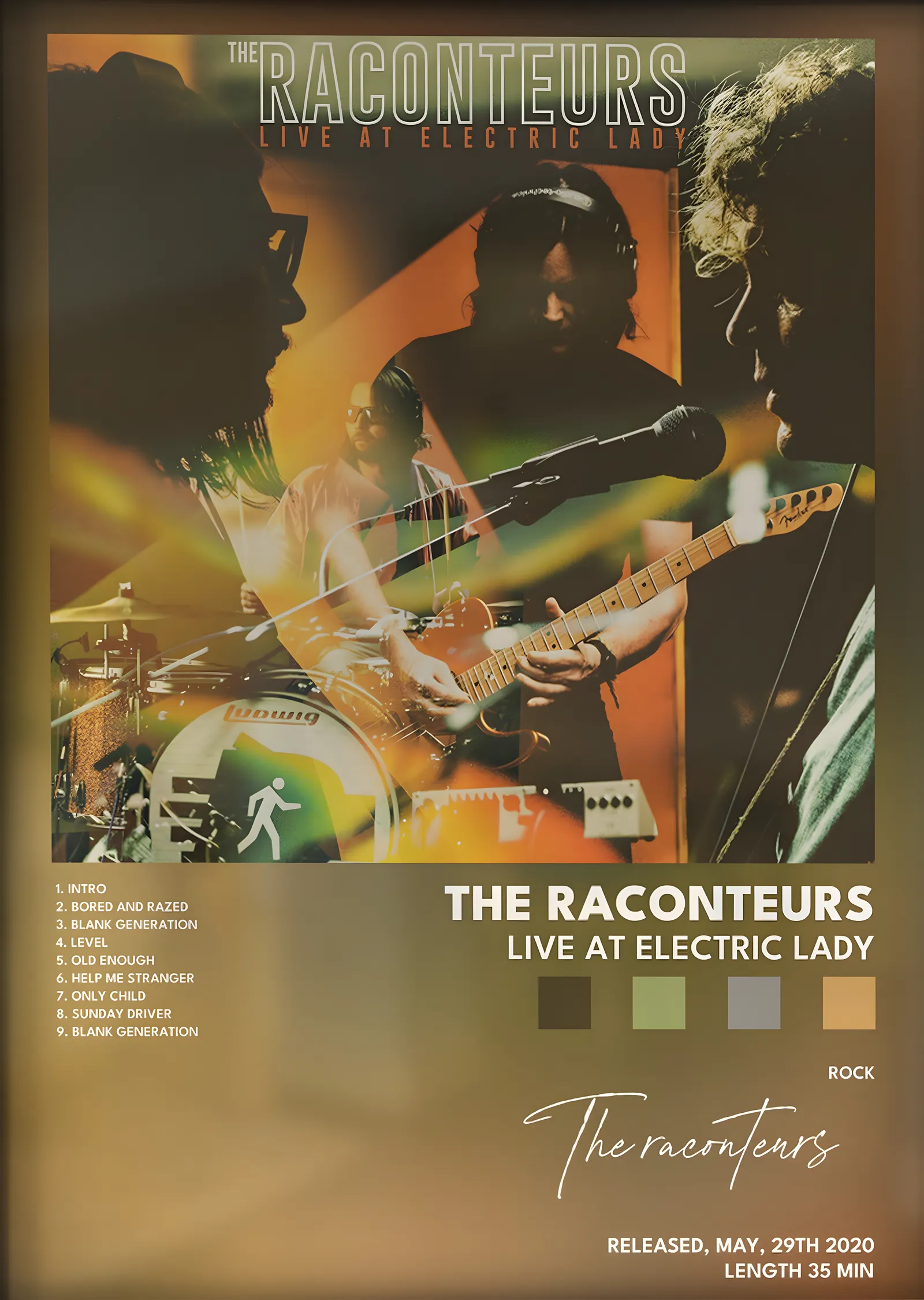 The Raconteurs: Live at Electric Lady metal tablo
