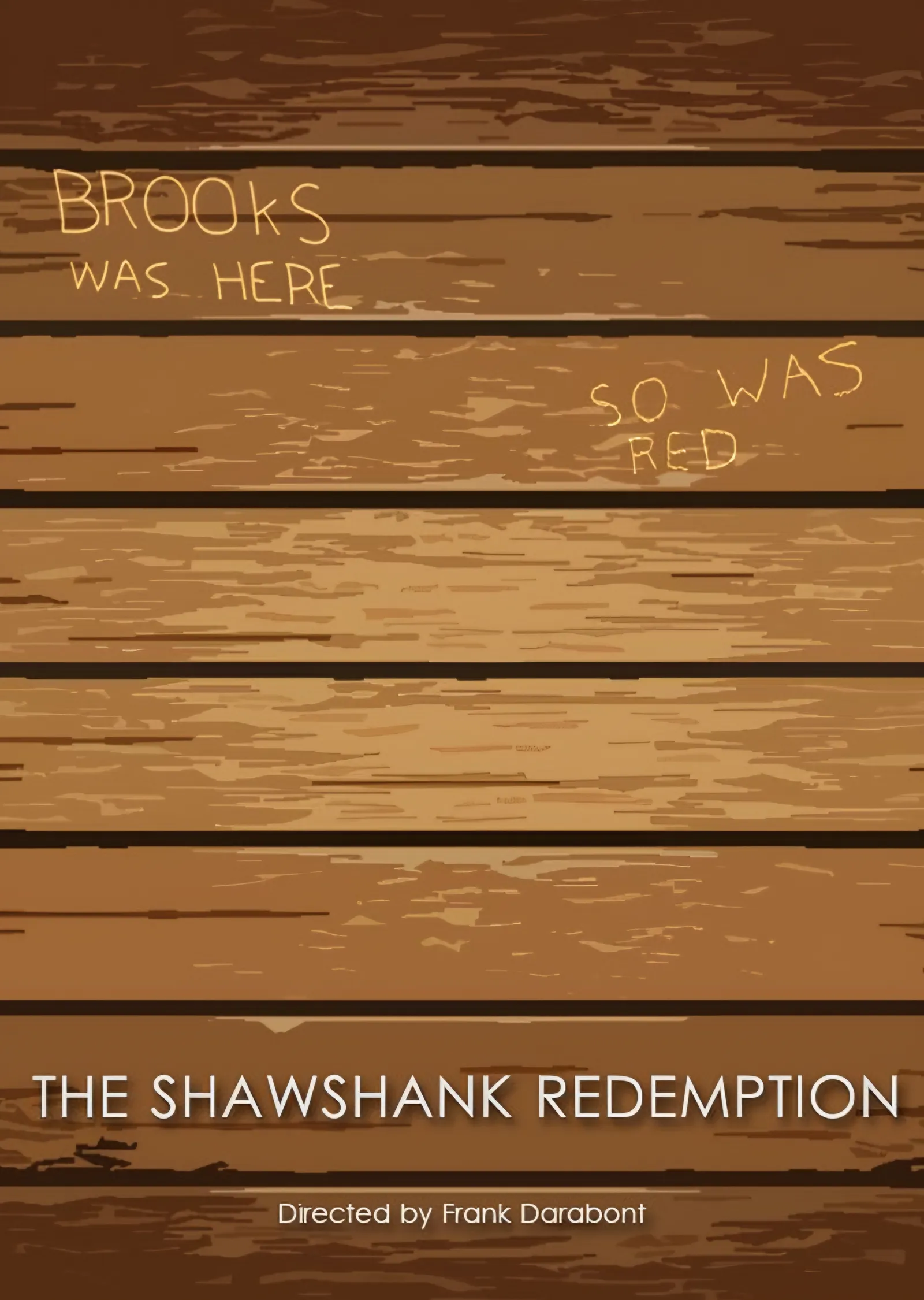 The Shawshank Redemption: Brooks Was Here, So Was Red metal tablo