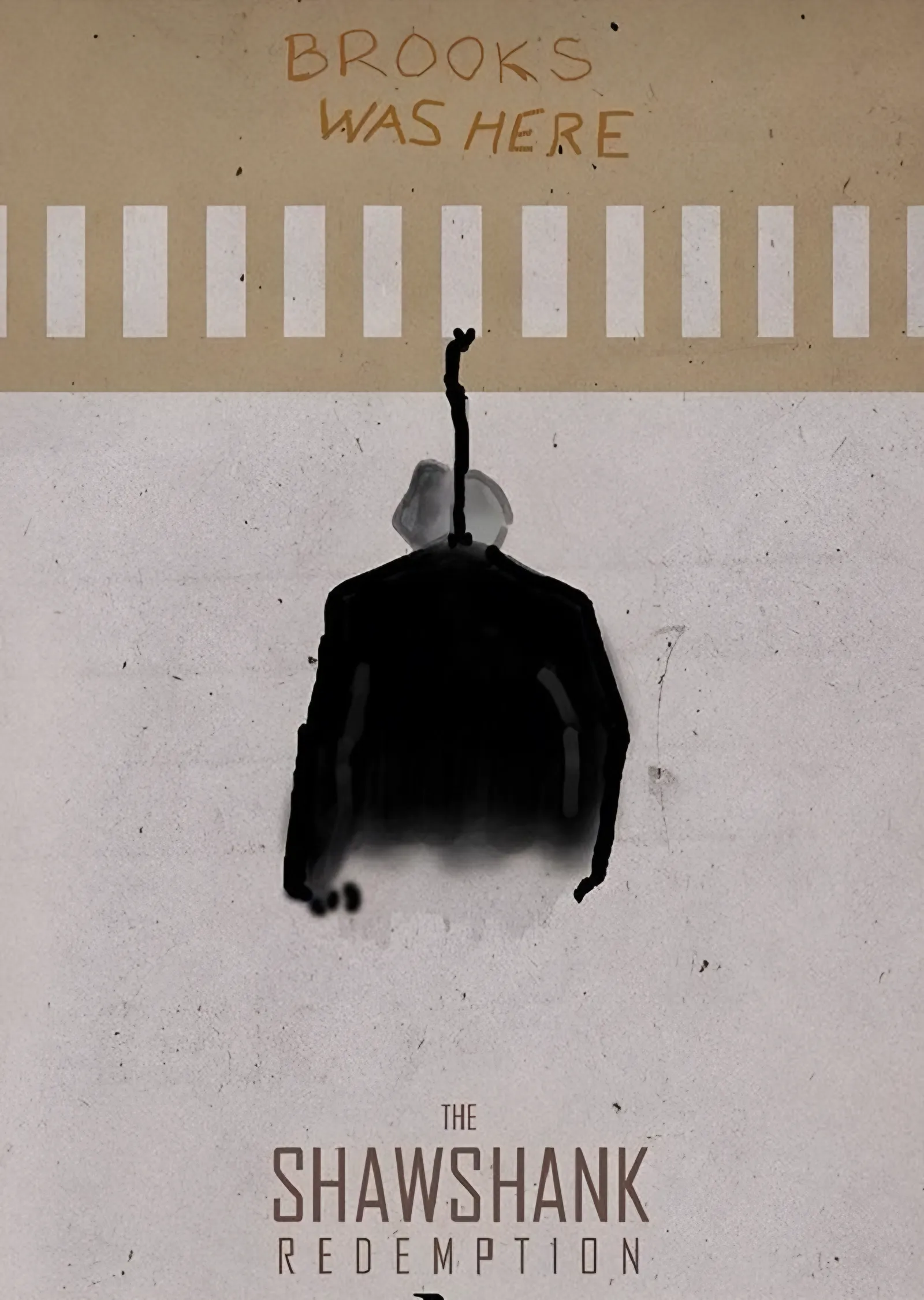 The Shawshank Redemption: Brooks Was Here Yazısı metal tablo