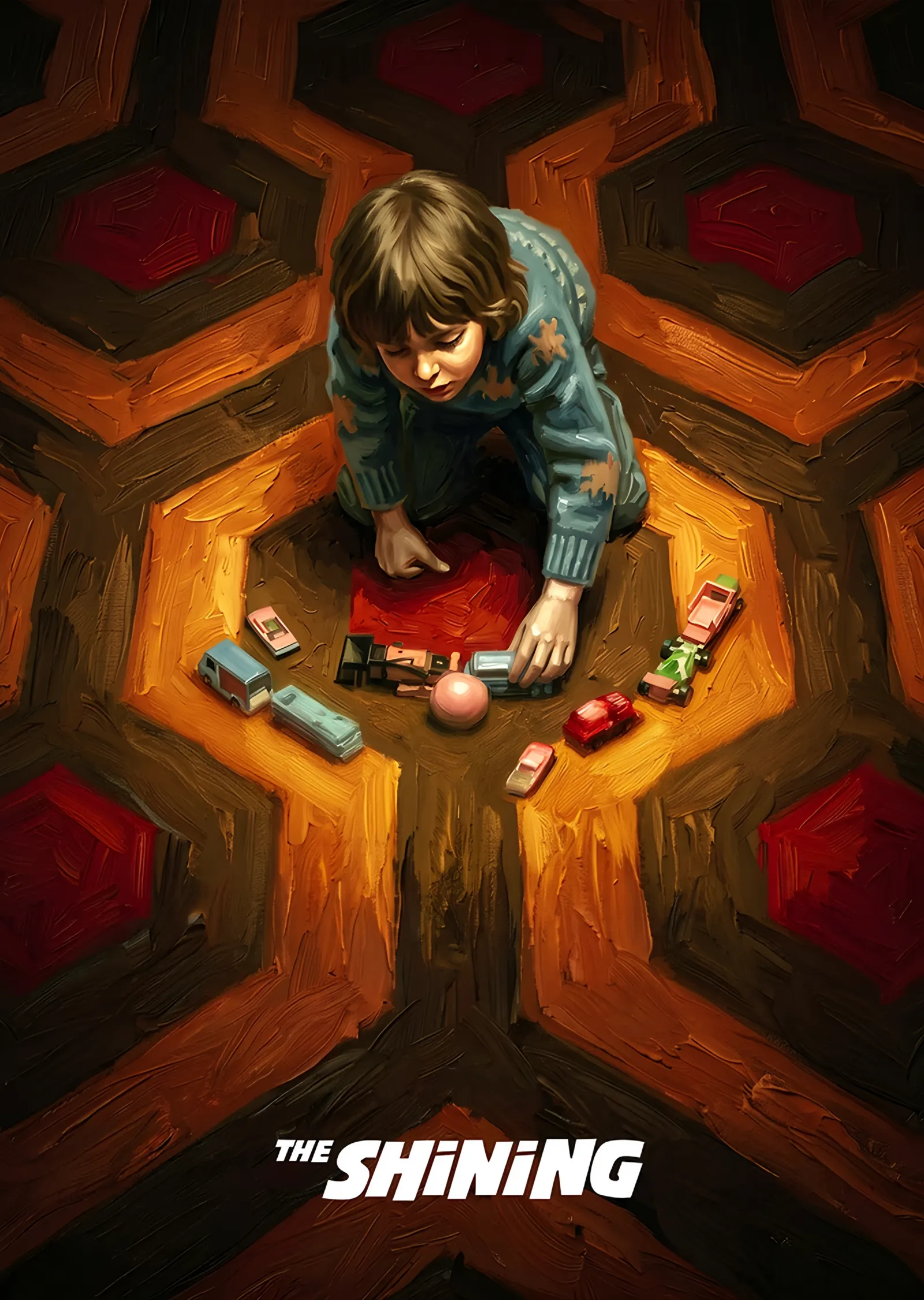 The Shining - Altıgen Halı metal tablo