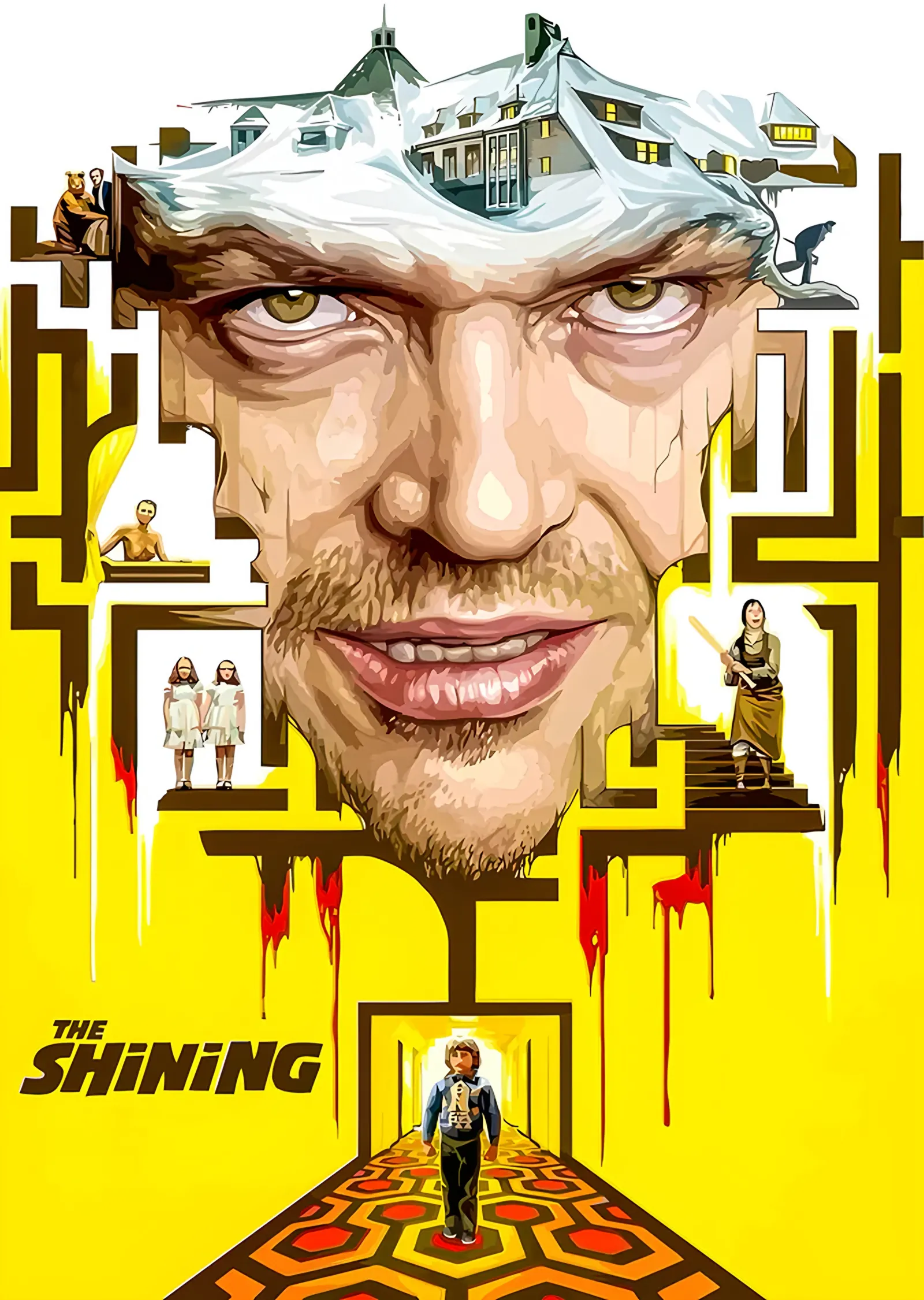 The Shining - Otel metal tablo