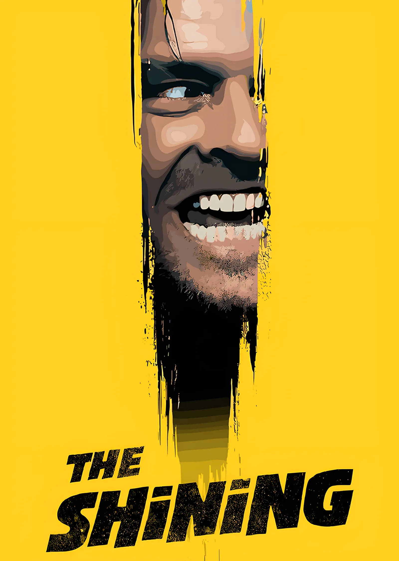 The Shining - Sarı Zemin metal tablo
