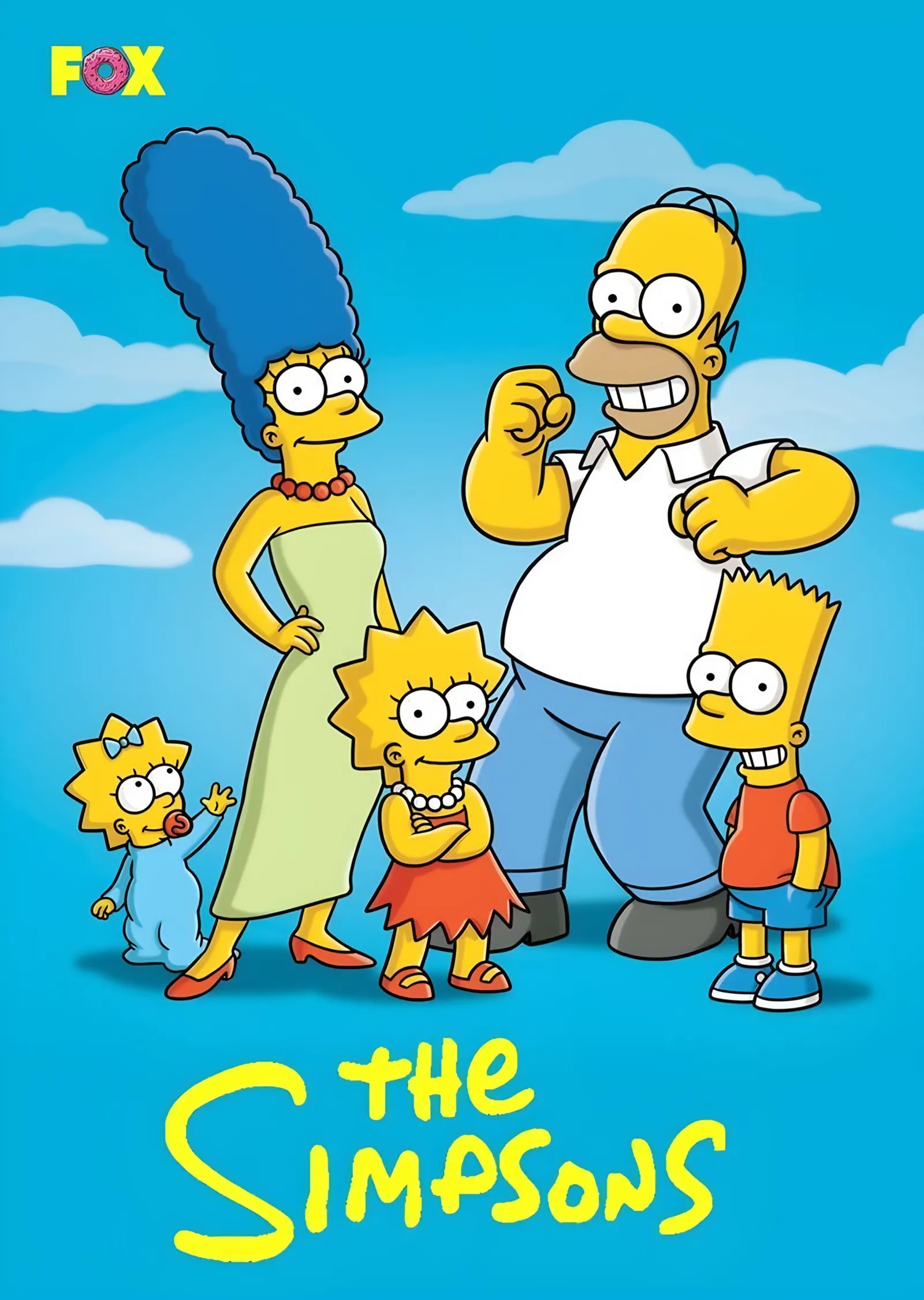 The Simpsons - Aile Portresi metal tablo