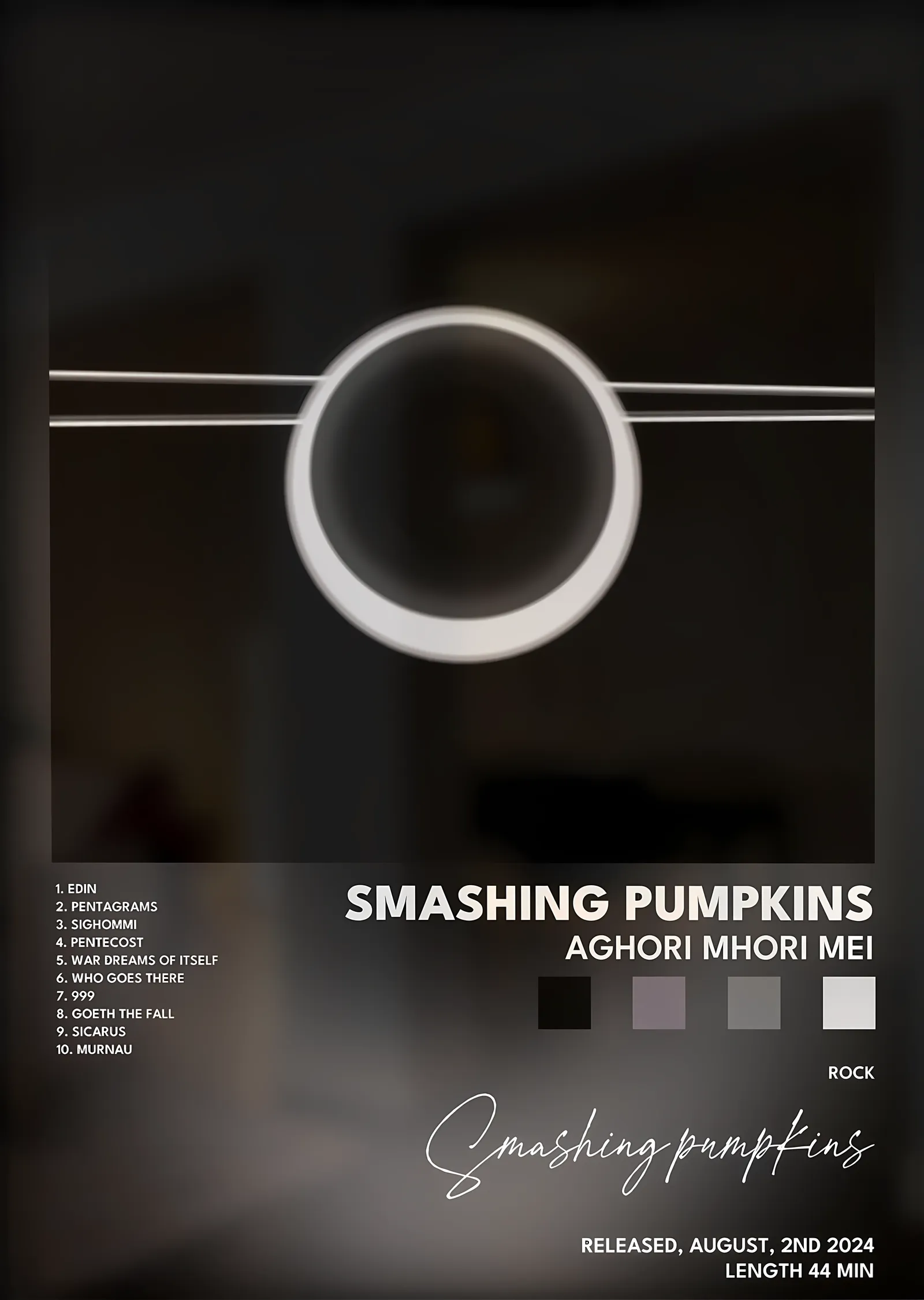 The Smashing Pumpkins: Aghori Mhori Mei metal tablo