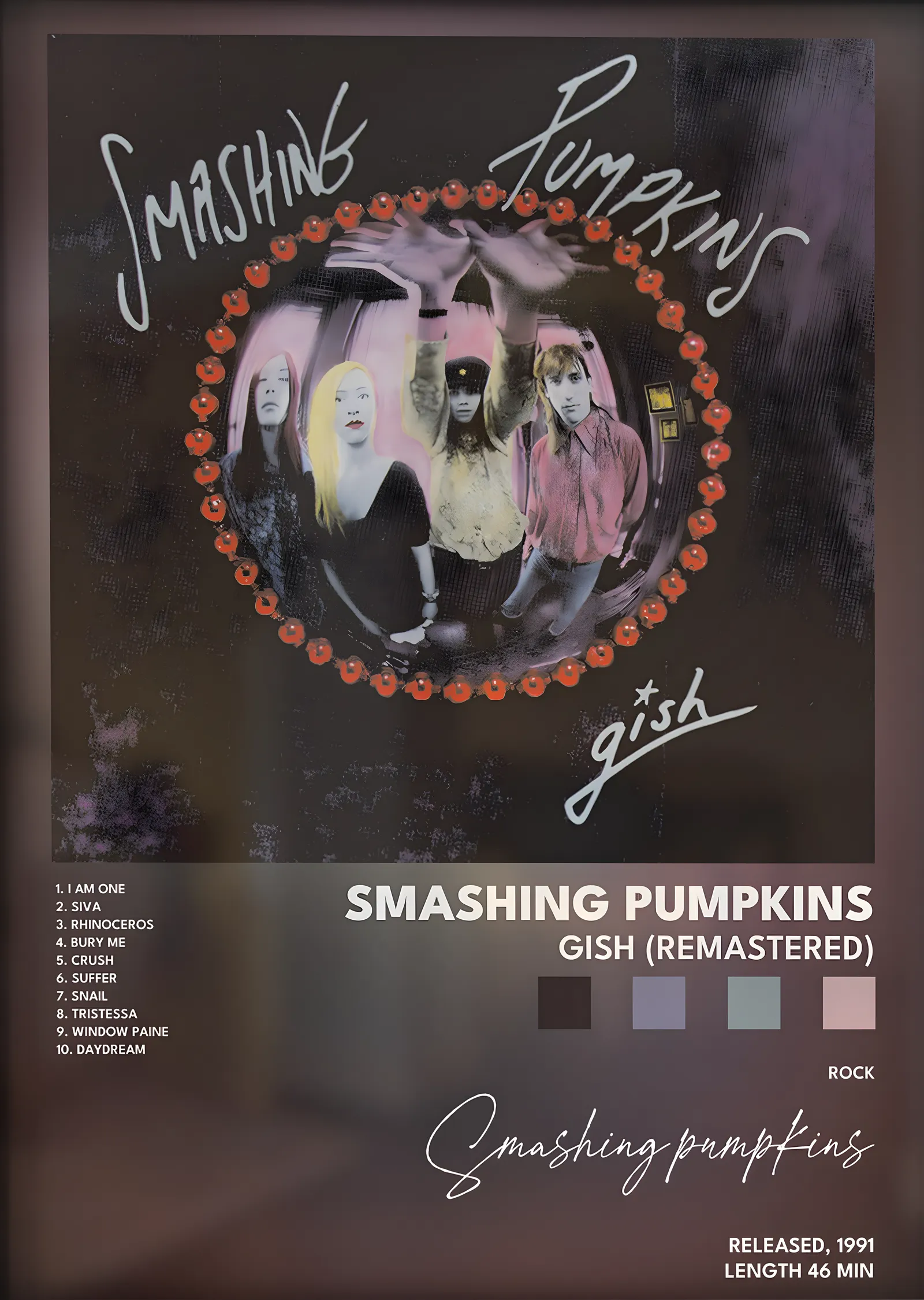 The Smashing Pumpkins: Gish metal tablo