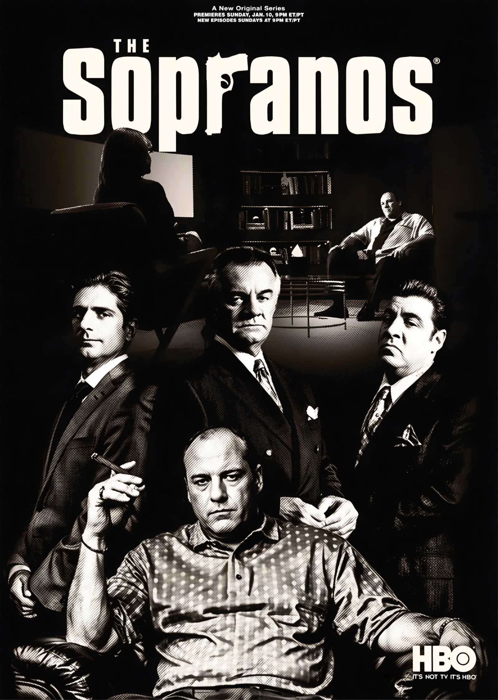 The Sopranos - HBO Afişi metal tablo