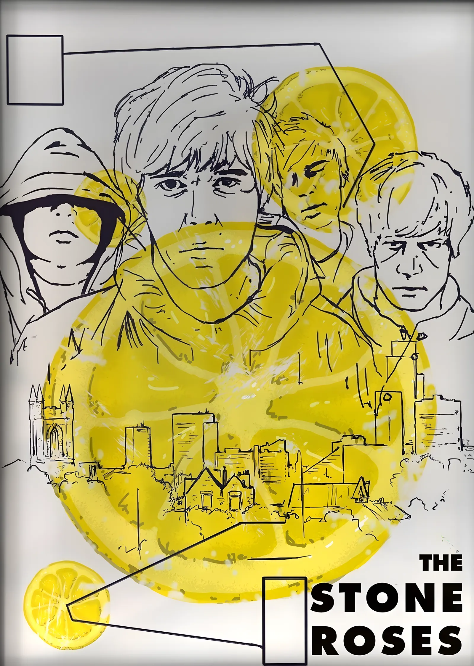 The Stone Roses: Limon metal tablo