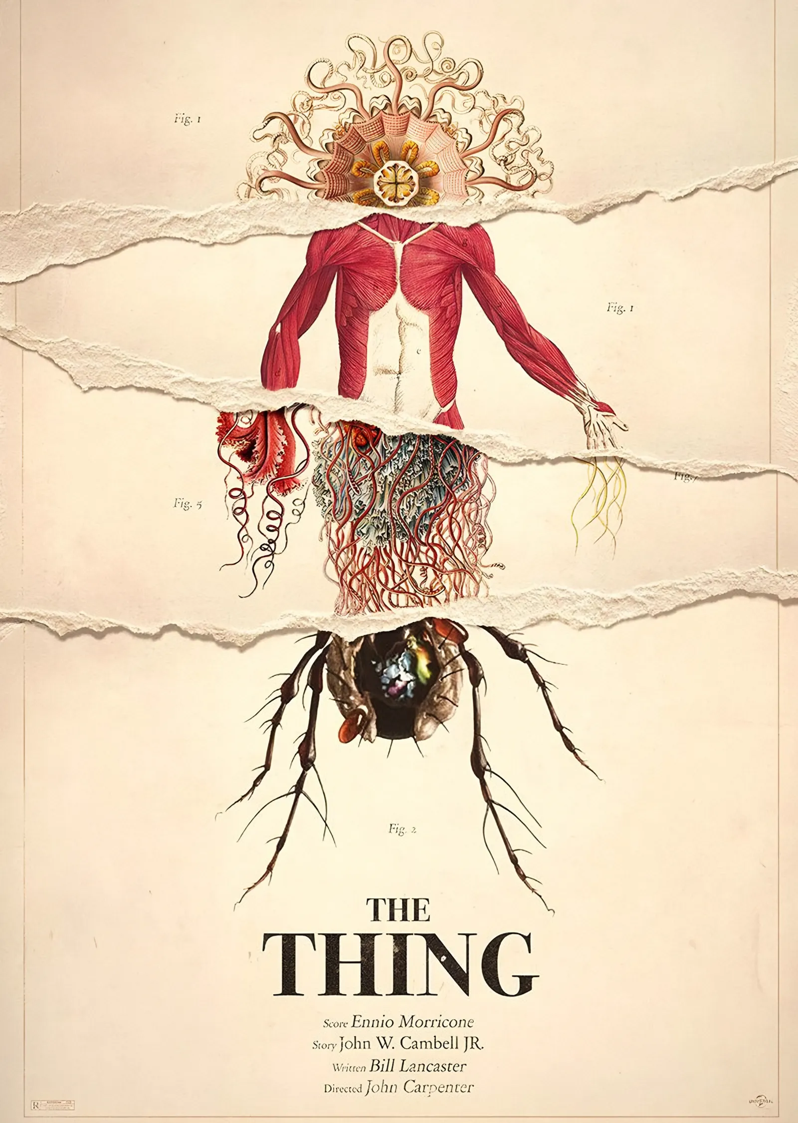 The Thing - Anatomi Levhası metal tablo