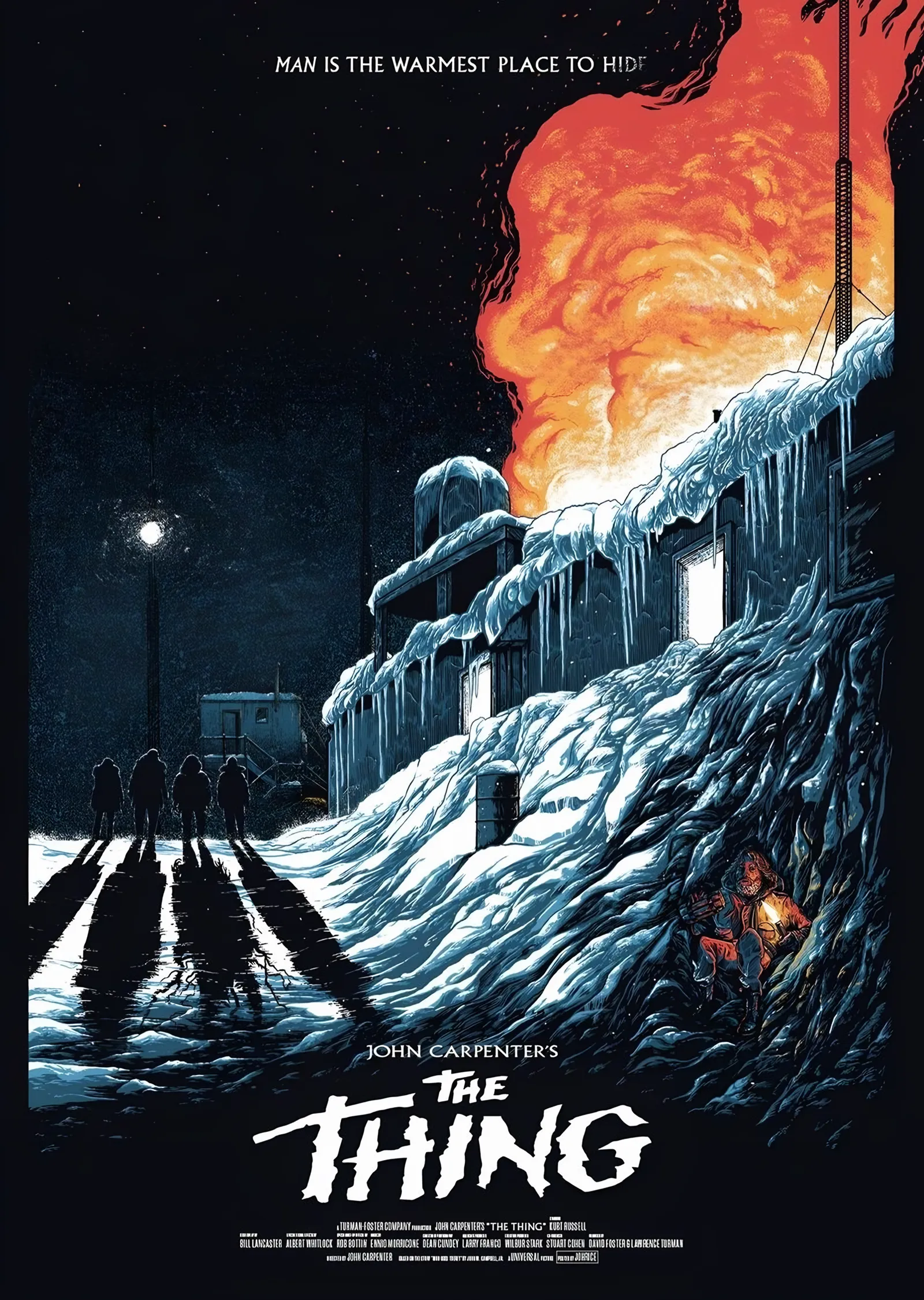 The Thing - Kar ve Alev metal tablo