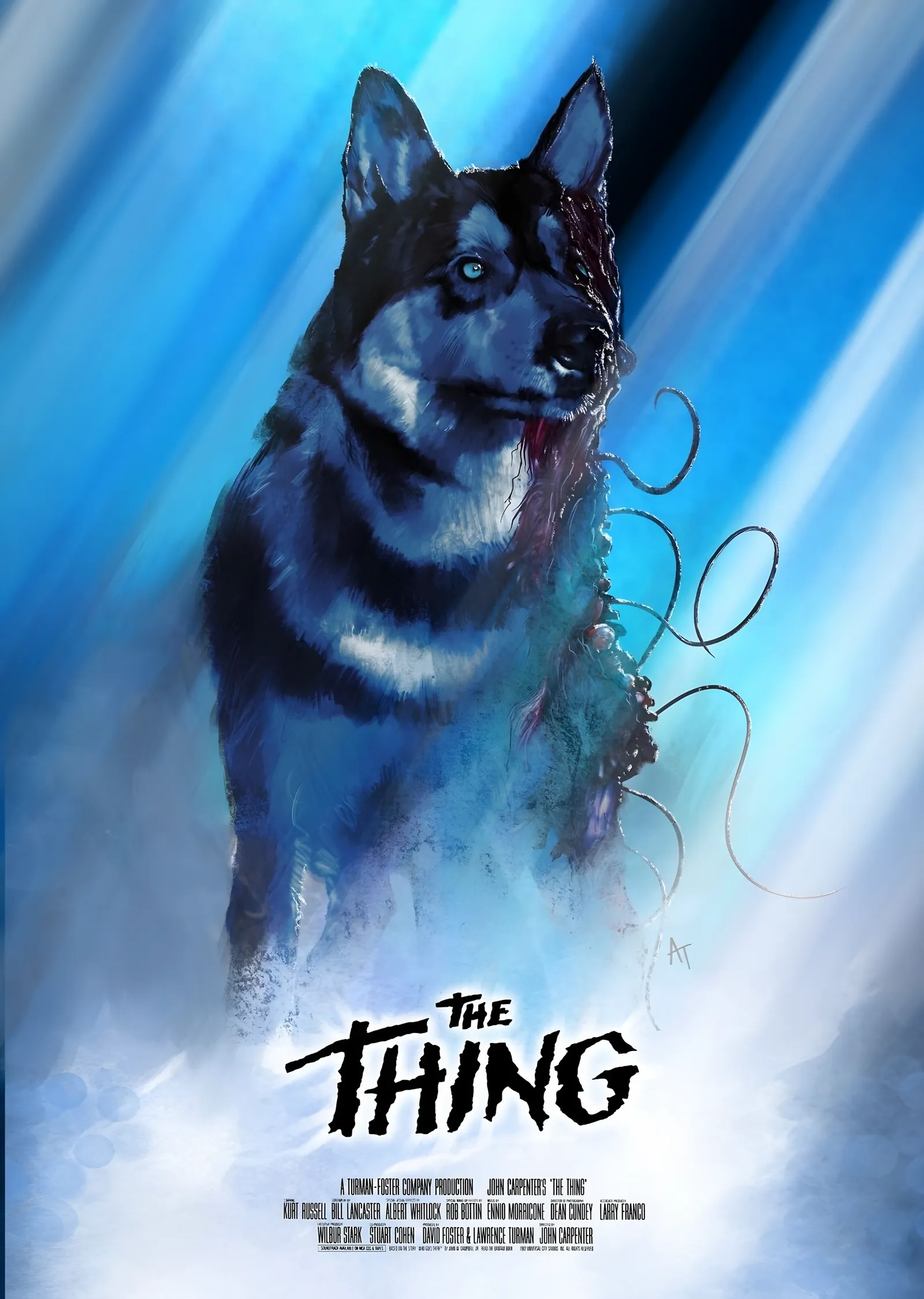 The Thing - Köpek metal tablo